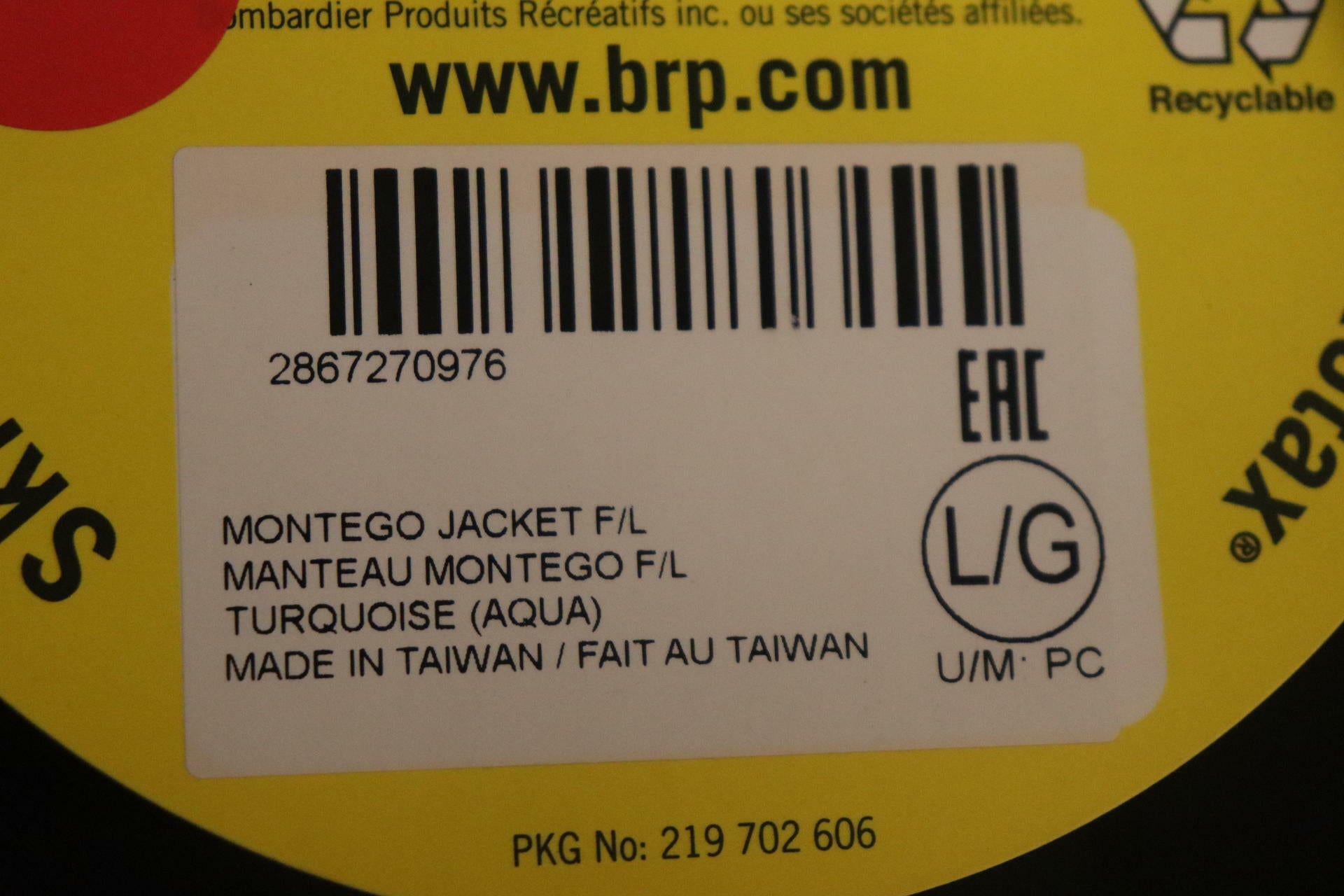 OPEN BOX - Sea-Doo Montego Jacket 3mm Neoprene BLACK - WOMENS LARGE - 2867270976