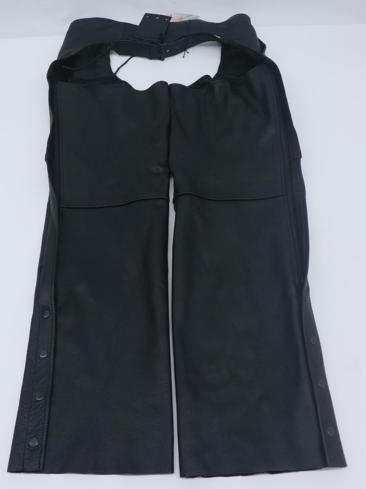 Milwaukee Leather Mens Motorcycle Chaps Black 3-Pocket 2XL ML1766-2XL - Open Box