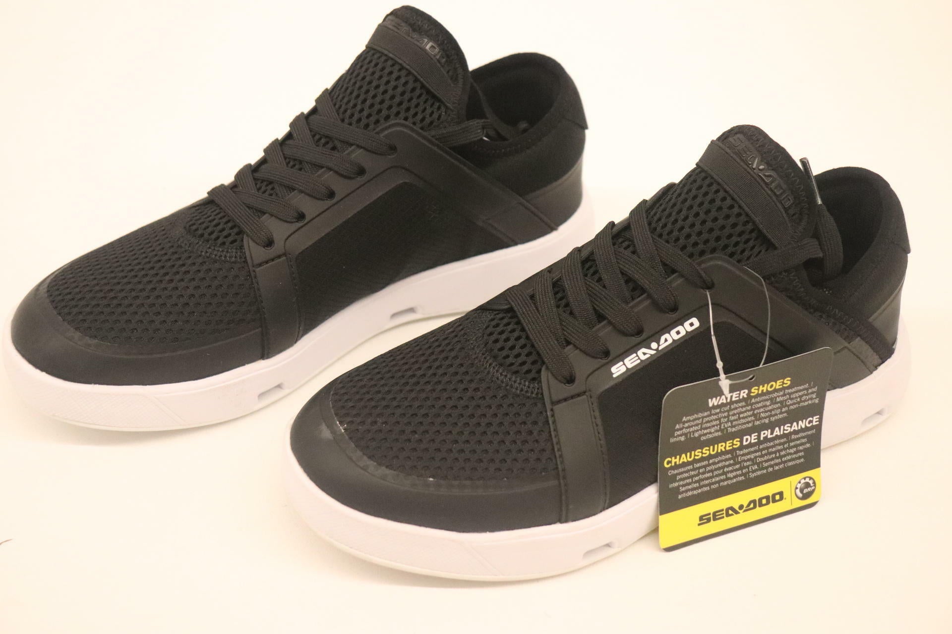Sea-Doo Unisex Water Shoes Black Size 8 PWC Jet Ski 4442592890 - Open Box