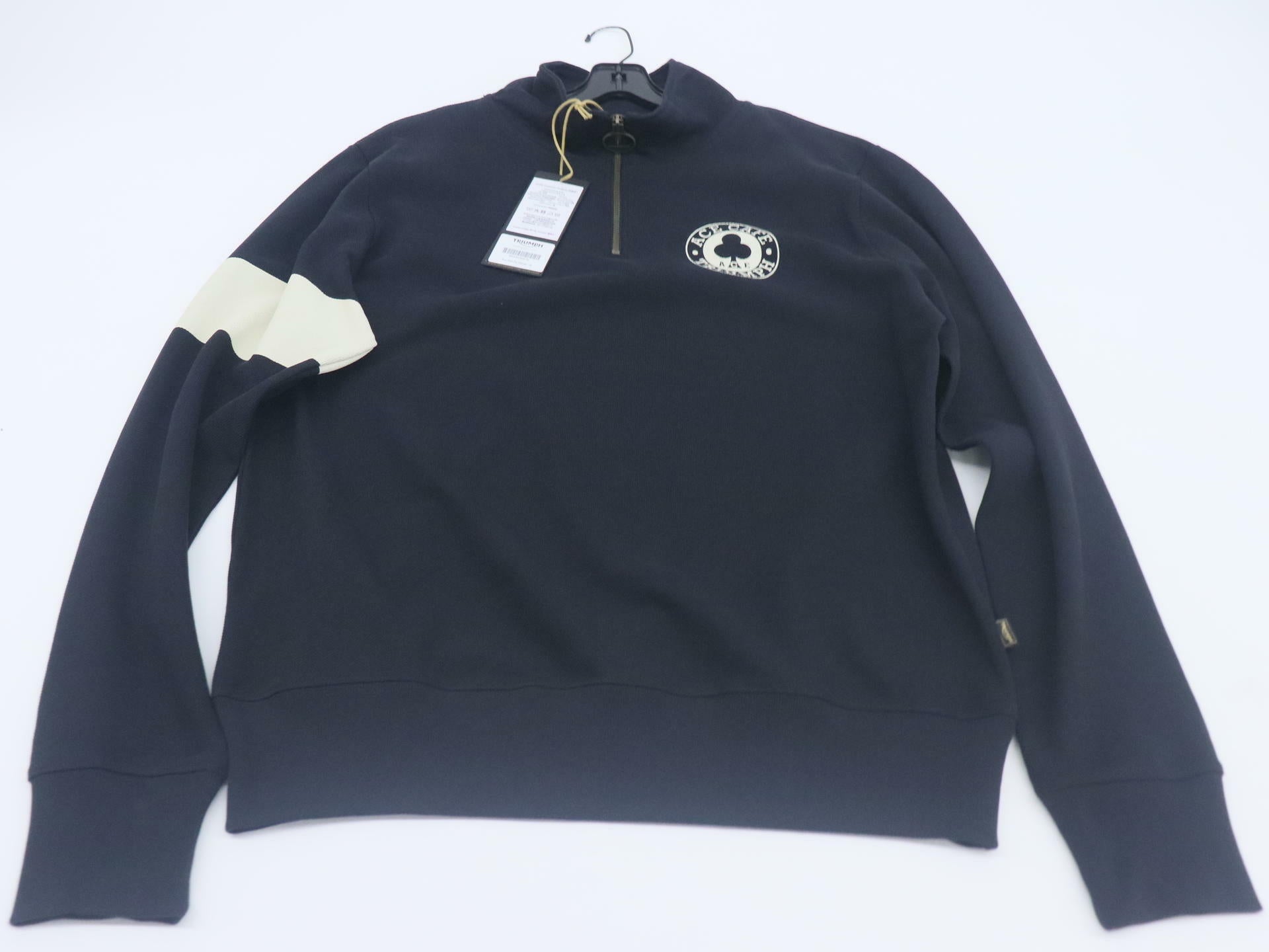 Triumph Ace Cafe Womens XL Quarter Zip Sweatshirt MSWS23805-XL -OPEN BOX