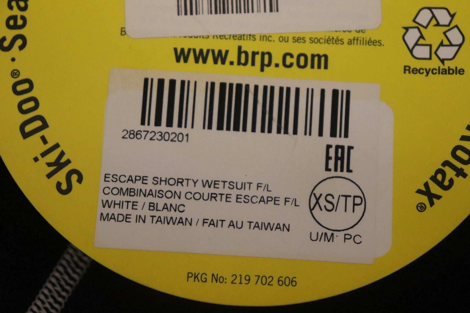 OPEN BOX - Sea-Doo Escape Shorty Wetsuit Neoprene - WOMENS X-SMALL - 2867230201