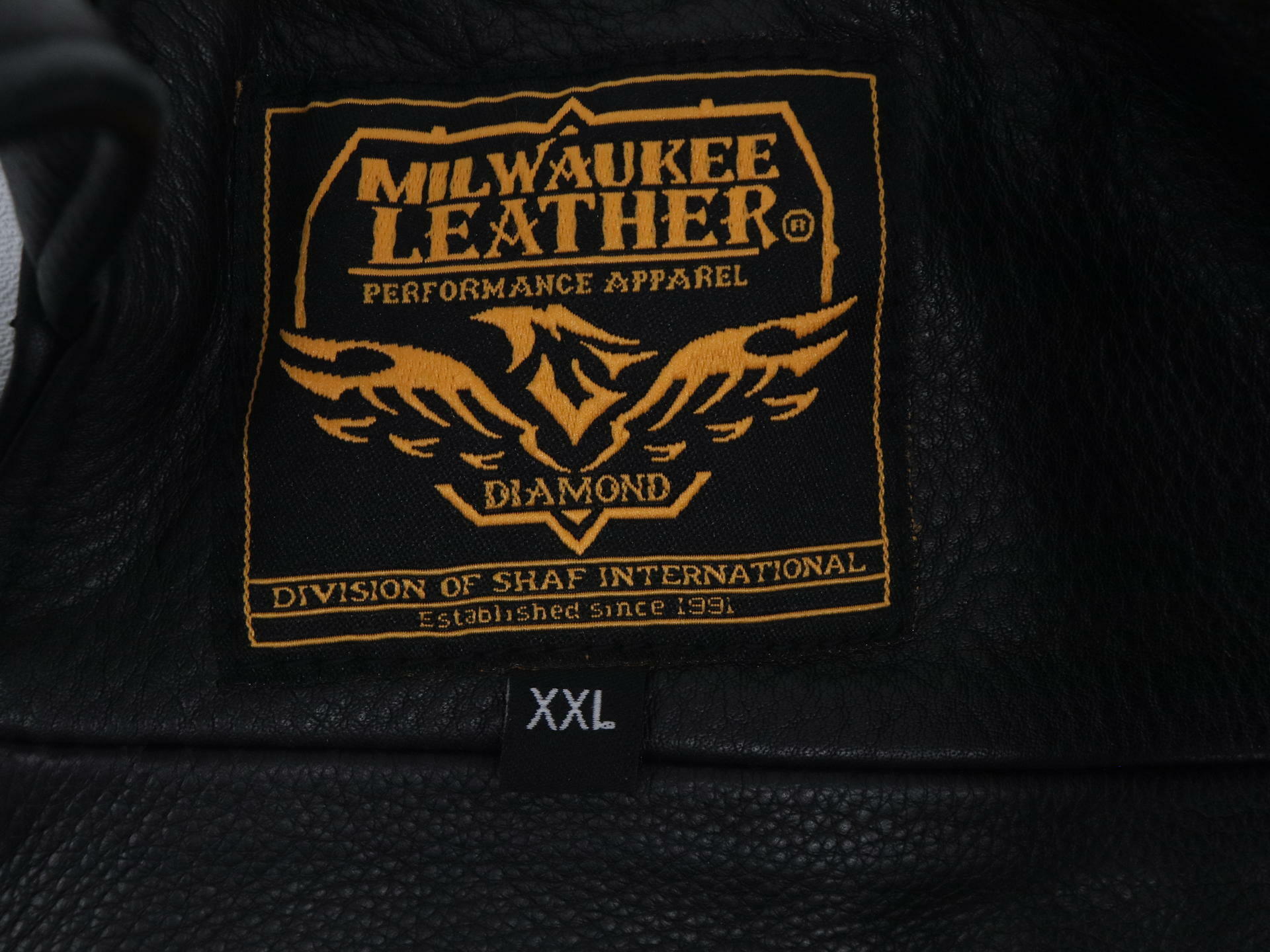 Milwaukee Leather Mens Motorcycle Chaps Black 3-Pocket 2XL ML1766-2XL - Open Box