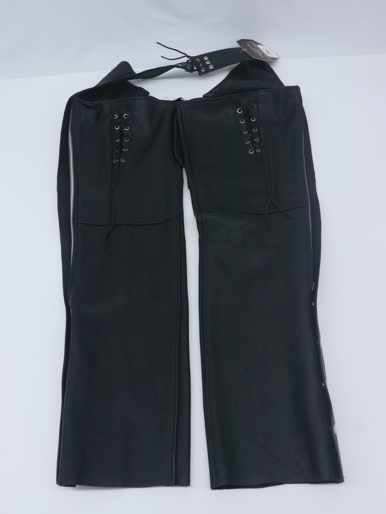 OPEN BOX - Milwaukee Leather Chaps w/Hip Pocket BLACK - WOMENS 2XL - ML1173-2XL
