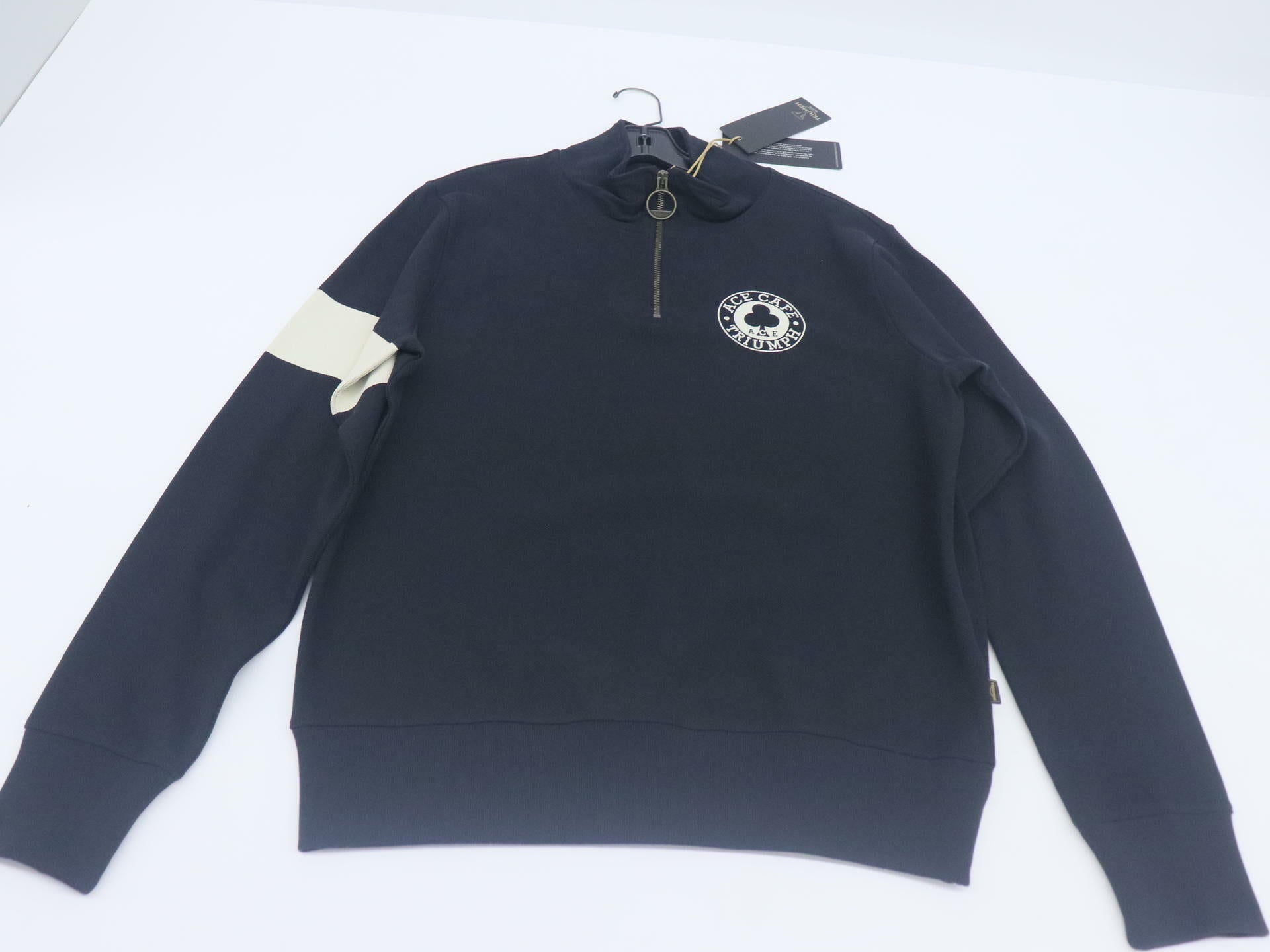 Triumph Ace Cafe Quarter Zip Sweatshirt Womens Large MSWS23805-L -OPEN BOX