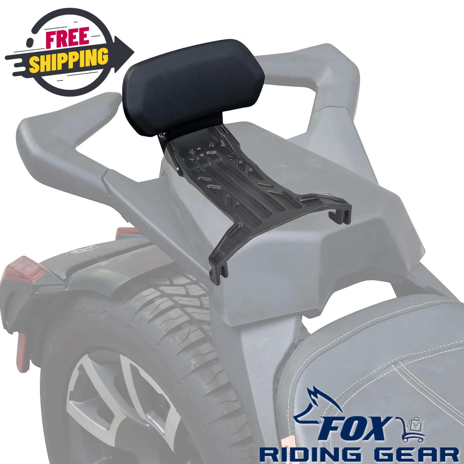 OPEN BOX - OEM Can-AM BRP Passenger Short Rail Backrest Kit - Ryker - 219400801