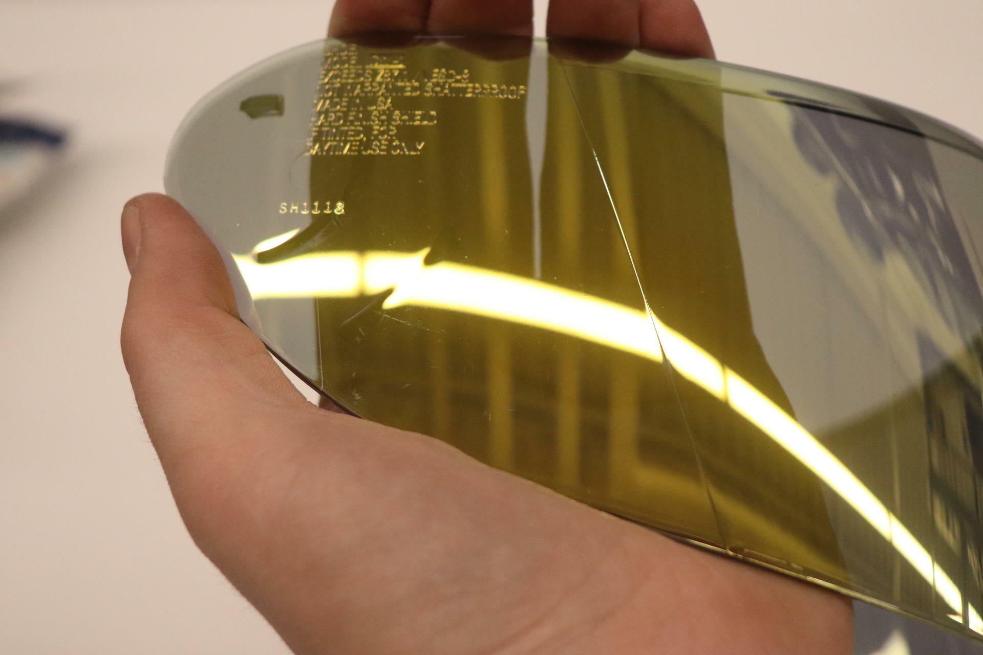 OPEN BOX - Shoei Face Shield Visor Lens - CW-1 SPECTRA GOLD MIRROR - 0213921300