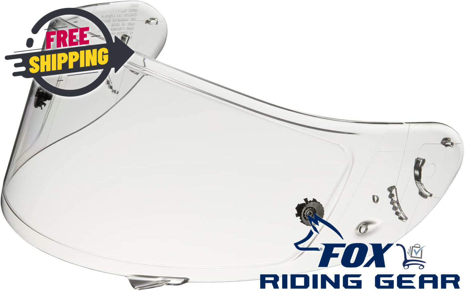 OPEN BOX - Shoei Face Shield Visor Lens w/Posts CWF-1 RF-1100 CLEAR - 0213950000