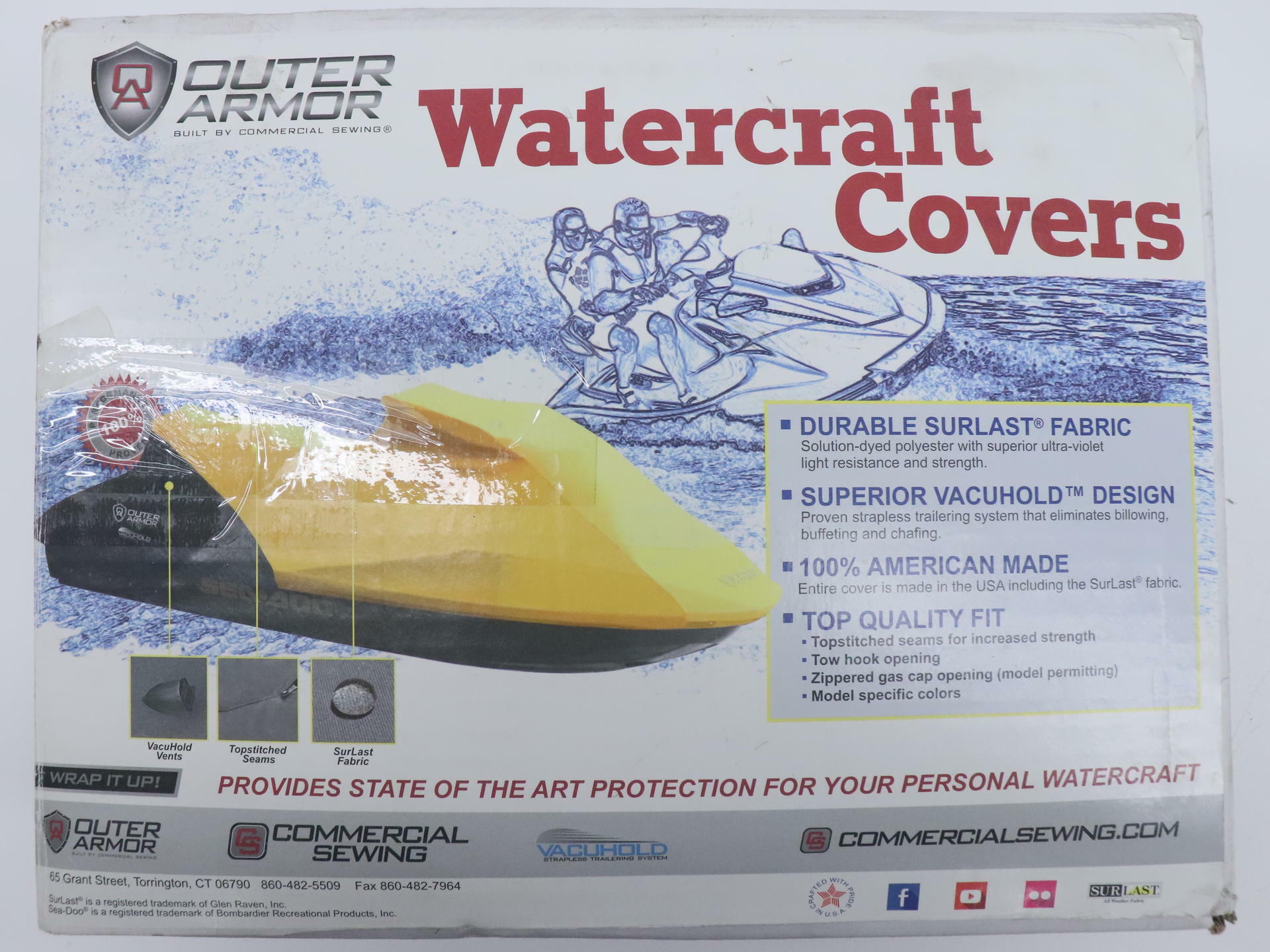 Outer Armor Watercraft Cover BRP Sea-Doo 07-09 GTX W2018-41-8 - Open Box