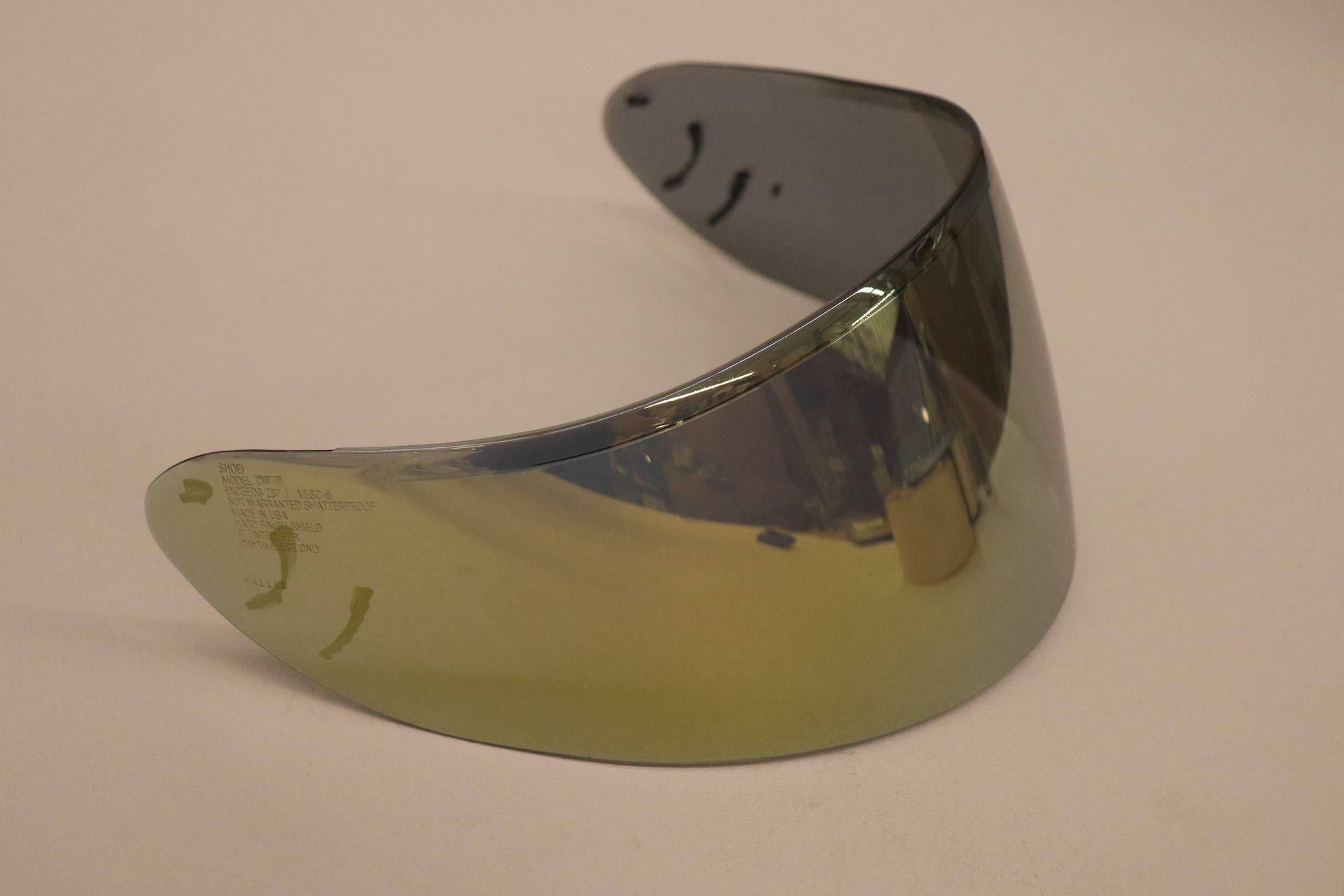 OPEN BOX - Shoei Face Shield Visor Lens - CW-1 SPECTRA GOLD MIRROR - 0213921300