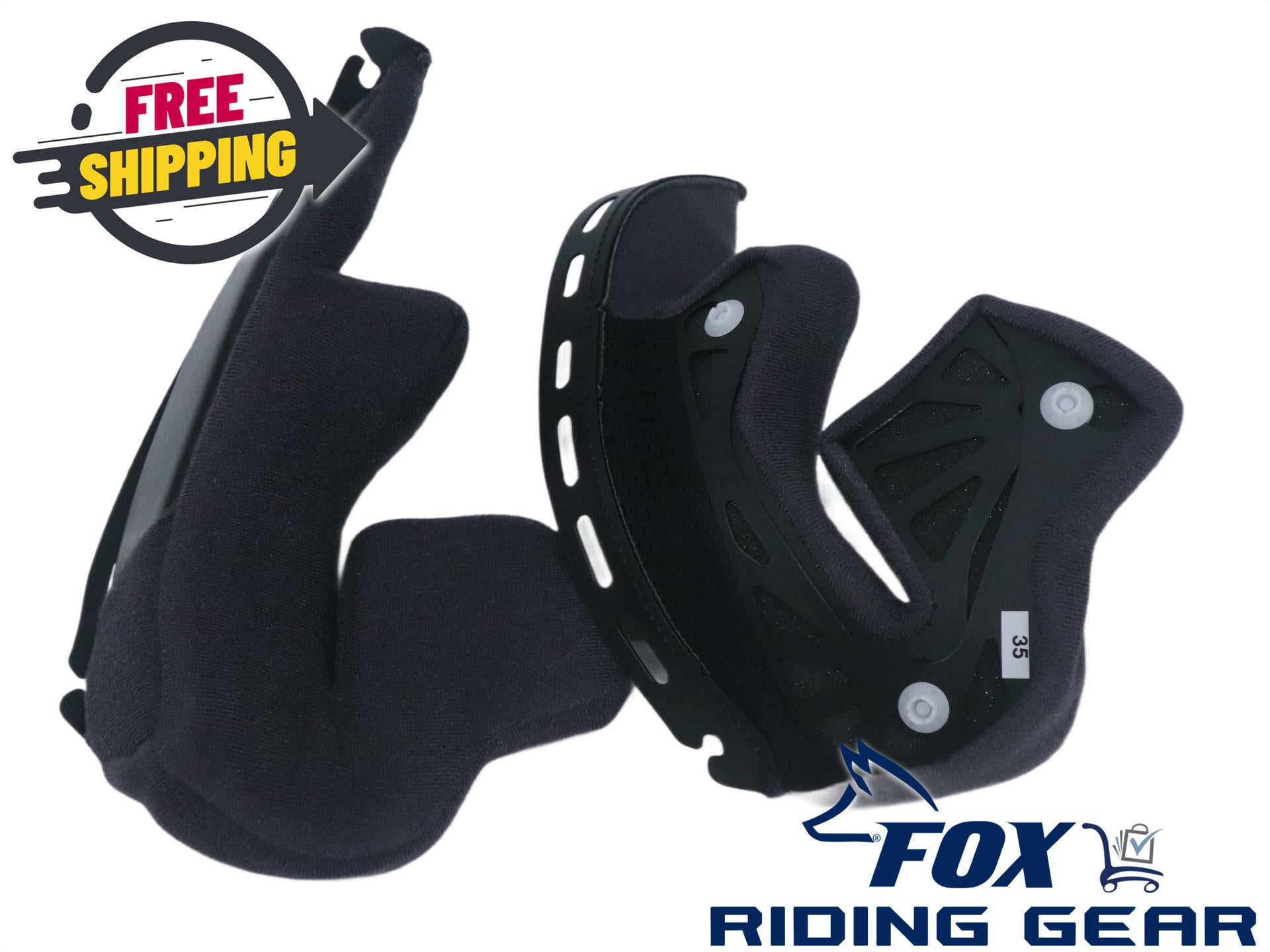 Shoei Cheek Pads Set 35mm - NeoTec Helmets - 0217400535 - Open Box