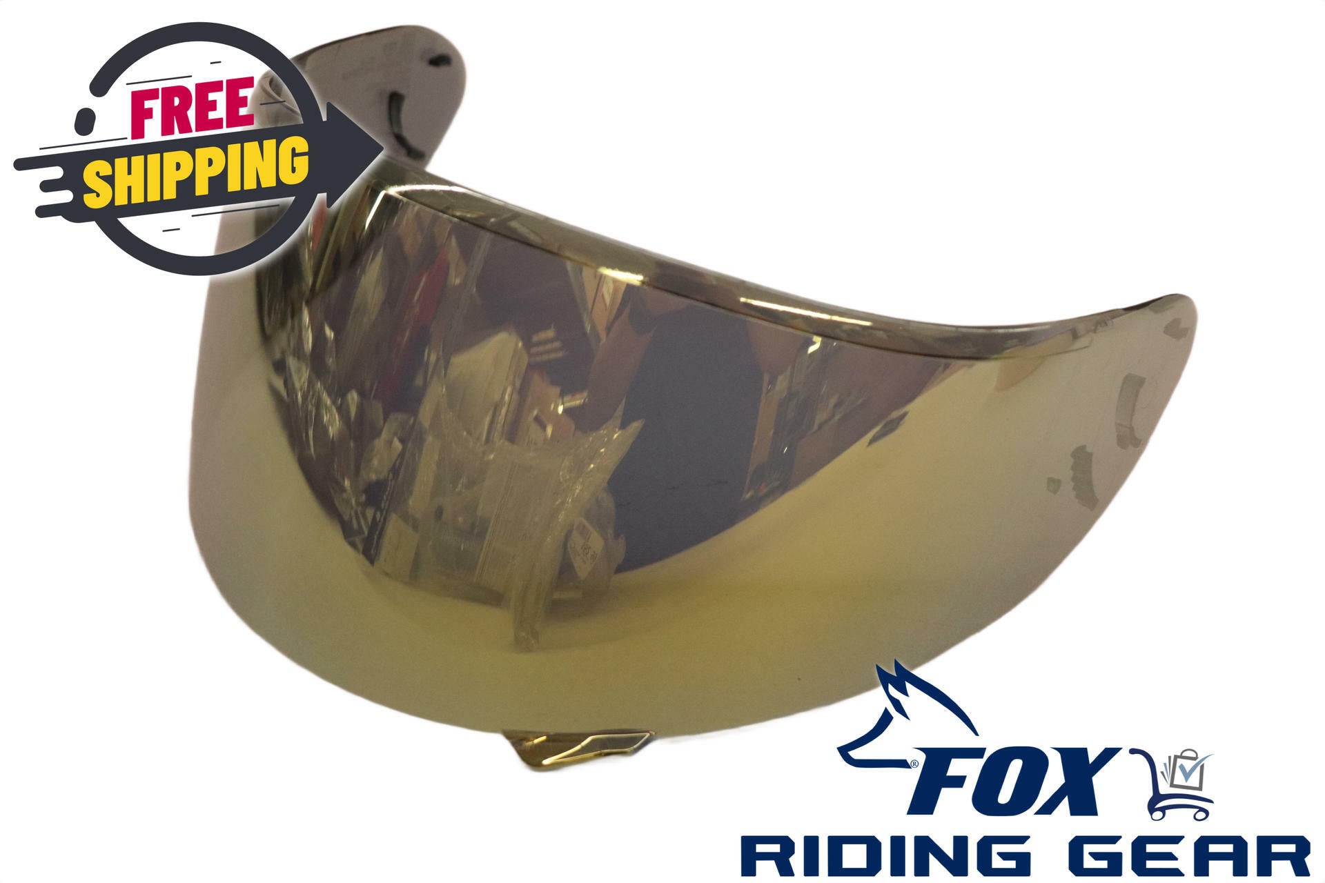 Shoei Face Shield Visor Lens - CW-1 SPECTRA GOLD MIRROR - 0213921300 - Open Box