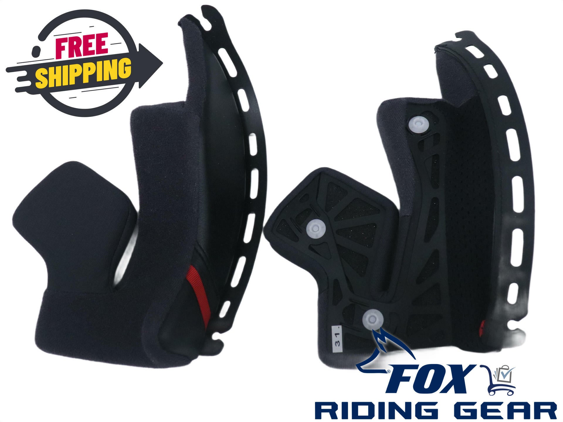 Shoei Cheek Pads Set 31mm - GT-AIR Helmets - 0218400531 - Open Box