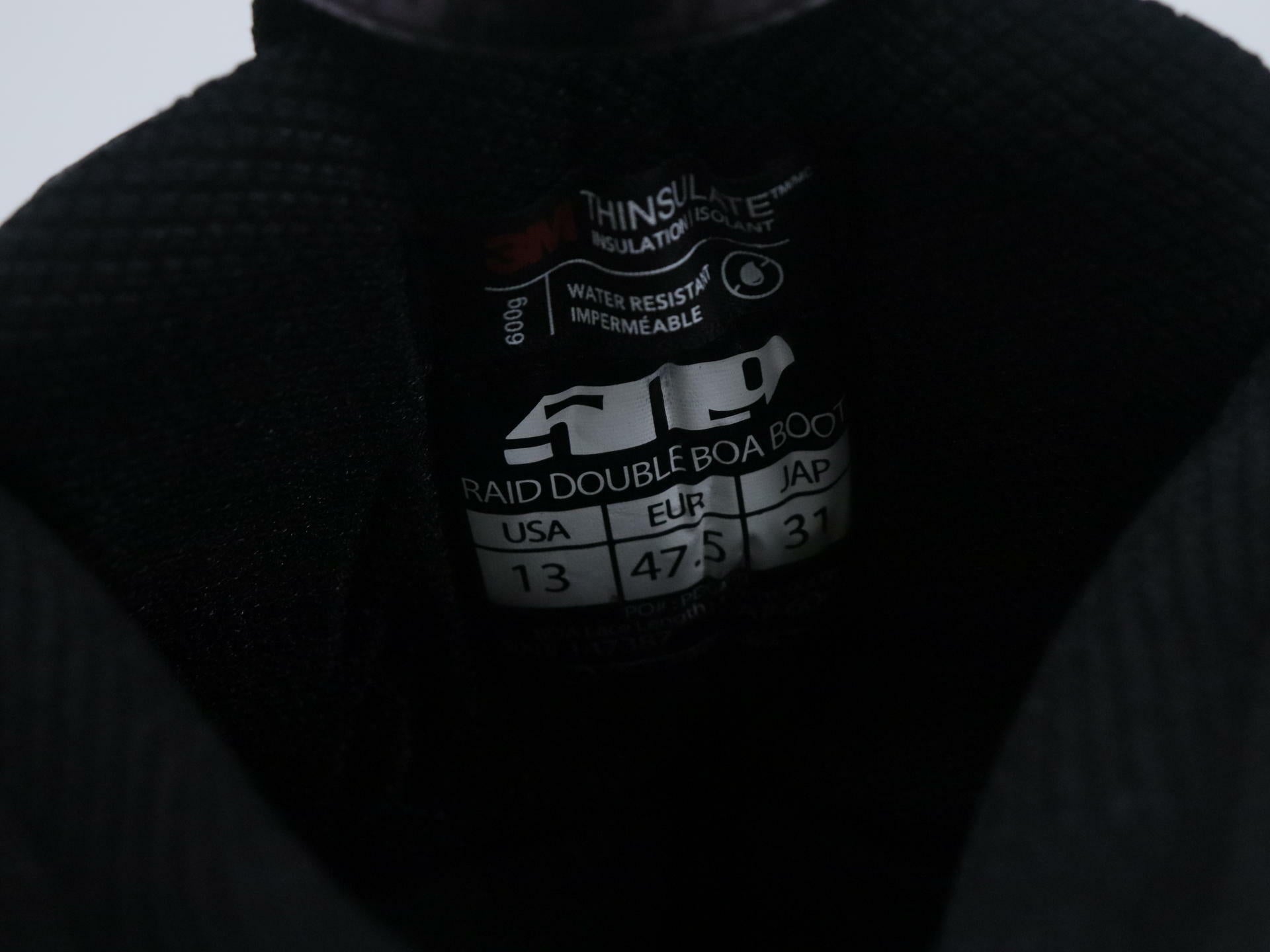 OPEN BOX - 509 Raid Boot Double Boa Snow Black Ops MENS sz13 - F06000101-013-051