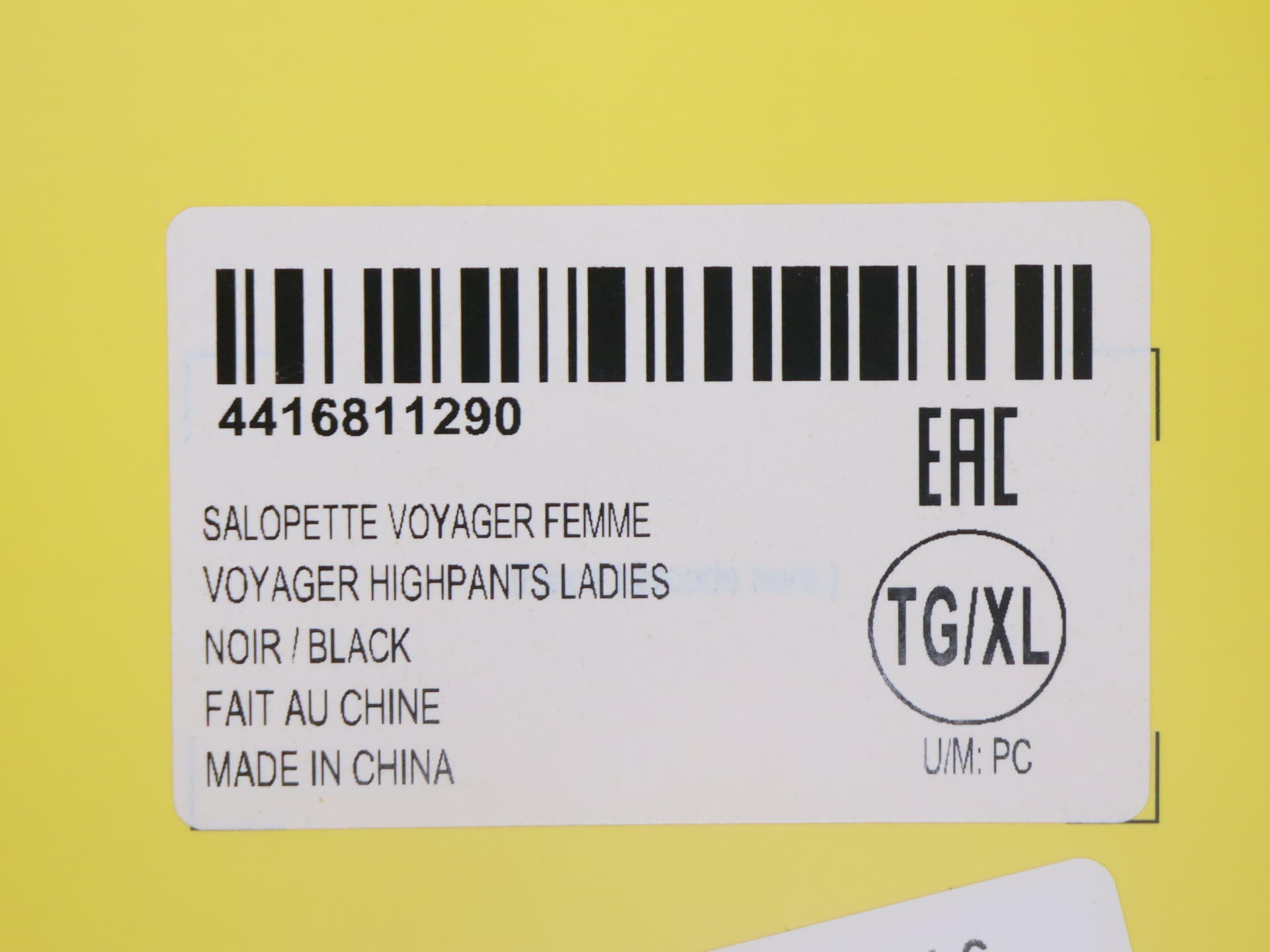 OPEN BOX - Ski-Doo Bib Voyager Highpants BLACK - WOMENS XL -4416811290