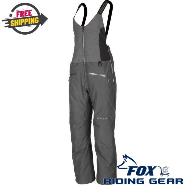 OPEN BOX - Klim Allure Bib Asphalt GRAY Winter - WOMENS LARGE - 3376-008-140-608