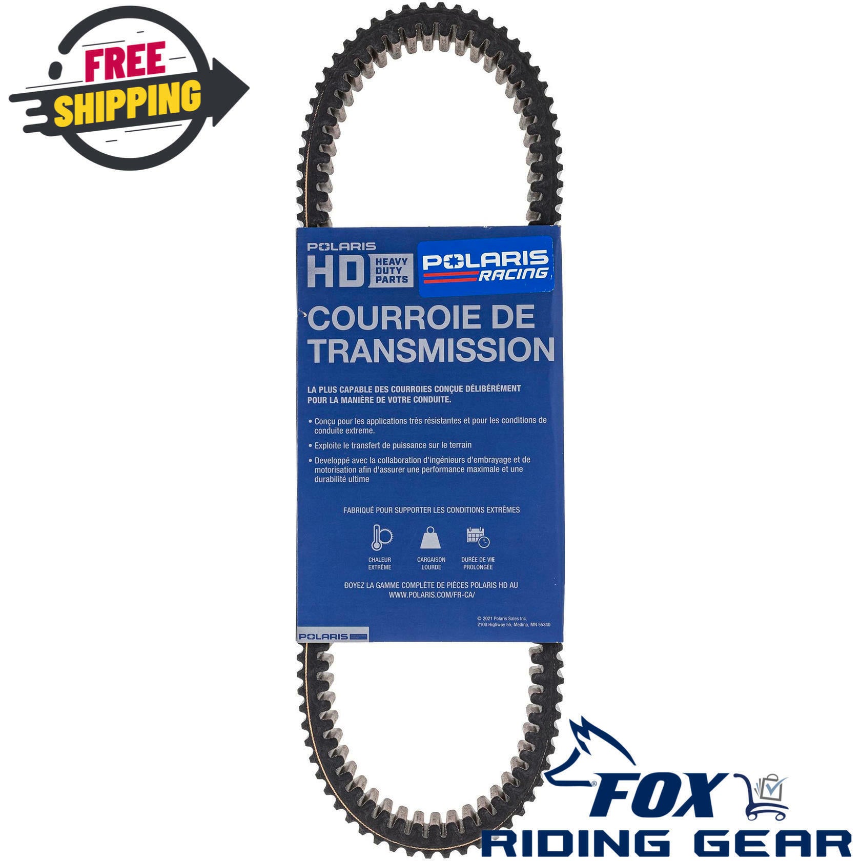 OEM Polaris Drive Belt Heavy Duty - RZR Xp Turbo S Turbo R - 3211227 - Open Box