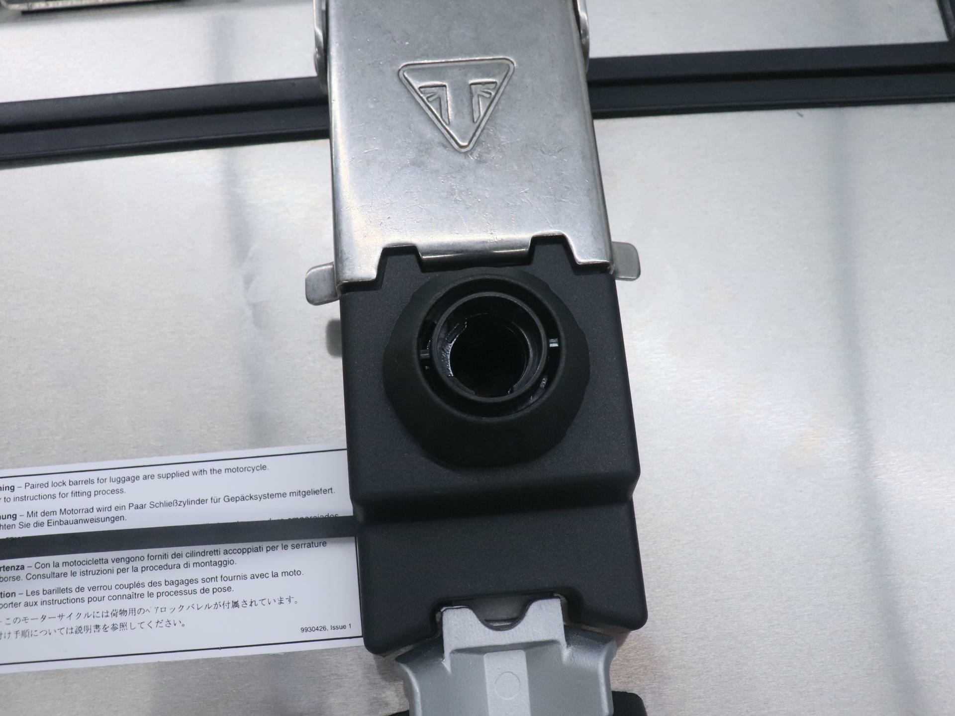 OPEN BOX - OEM Triumph Aluminum Top Box Storage - Tiger Explorer - A9500862