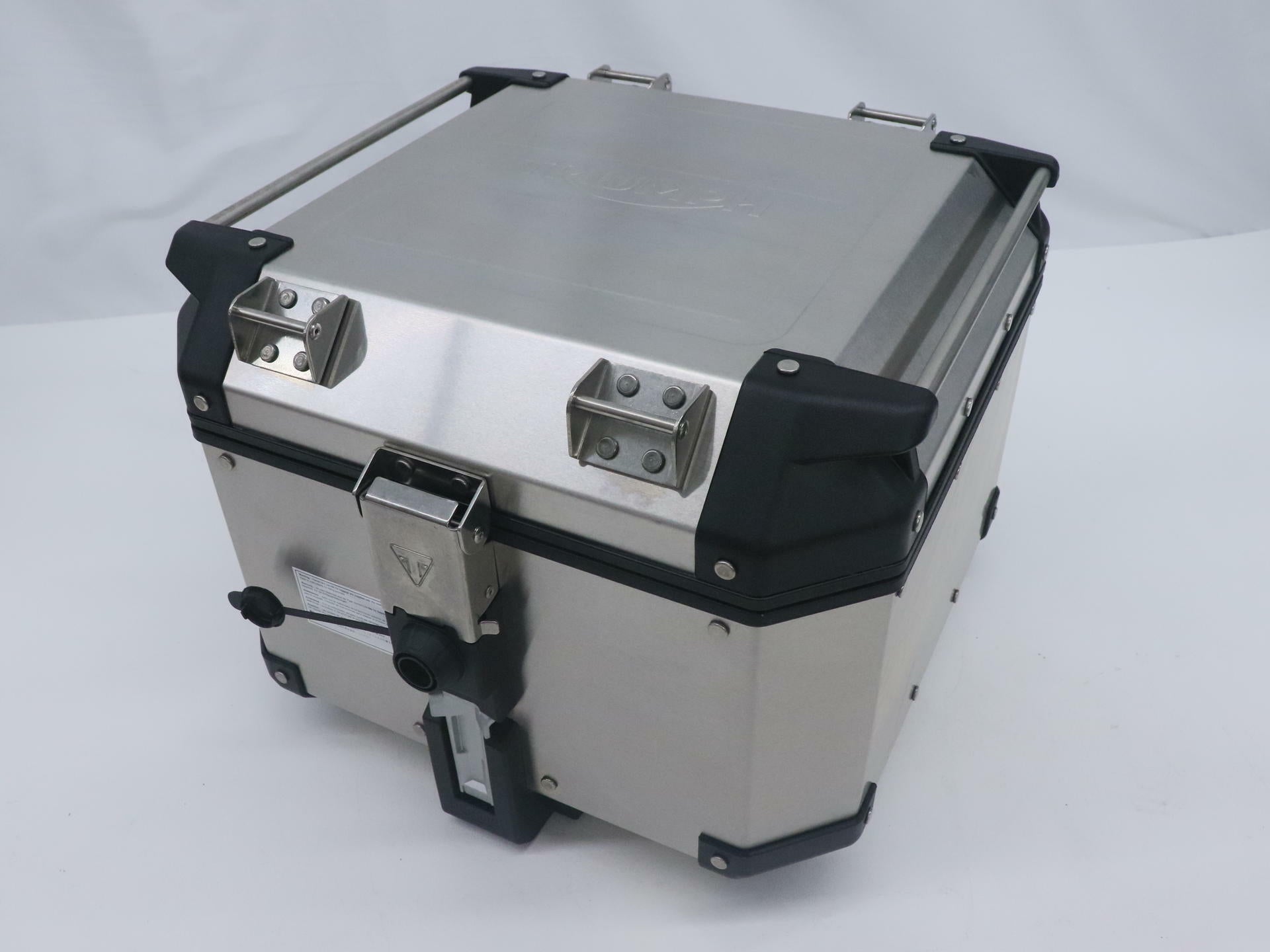 OPEN BOX - OEM Triumph Aluminum Top Box Storage - Tiger Explorer - A9500862