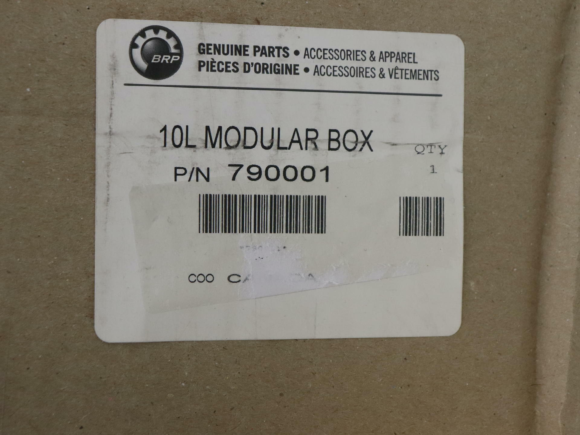 OEM Can-Am LinQ Stackable Modular Box 10 Liter 2.6 Gallon- 715005494 - Open Box