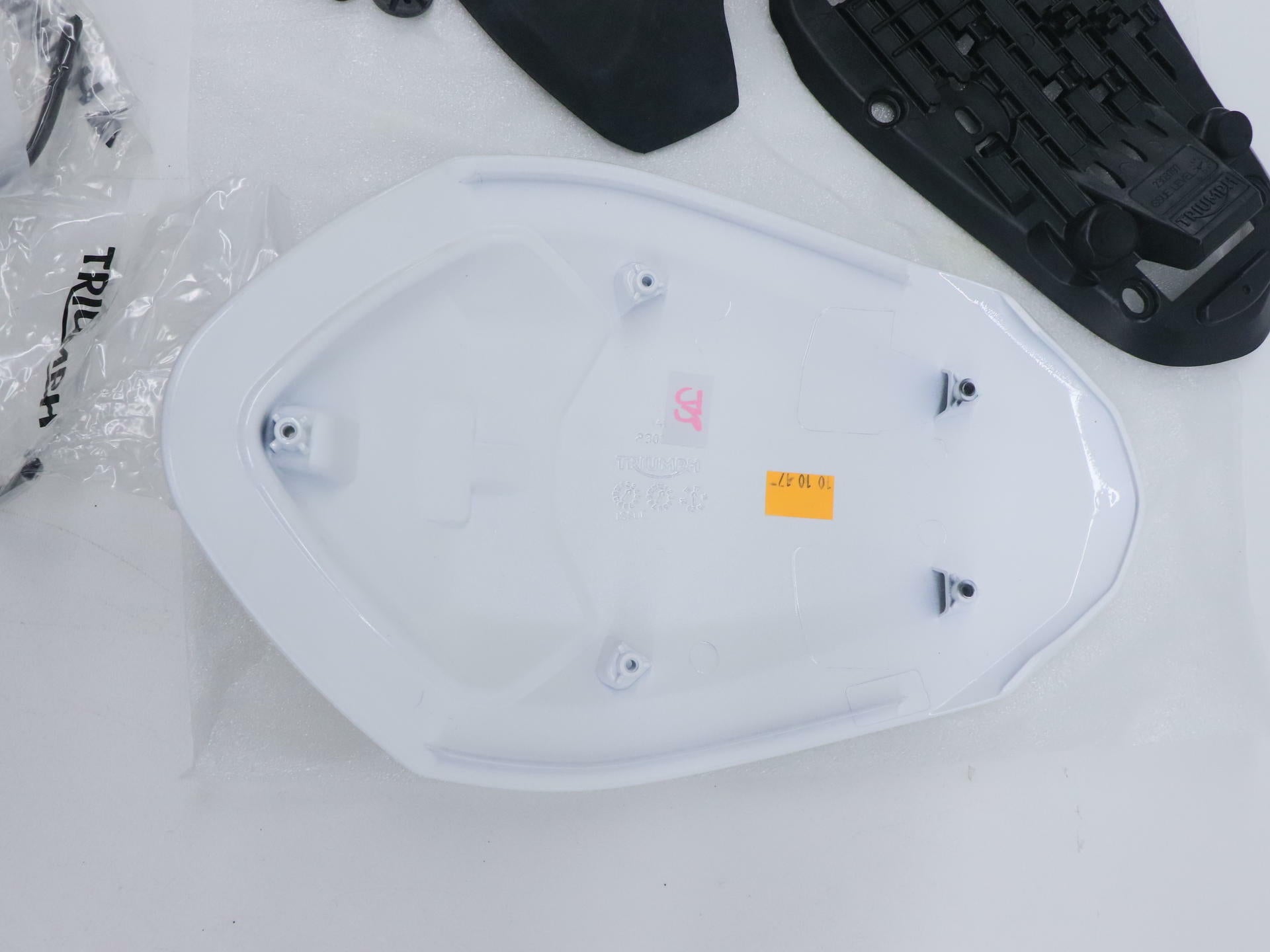 OPEN BOX - OEM Triumph Rear Seat Cowl Crystal WHITE- Street Triple - A9708386-NW