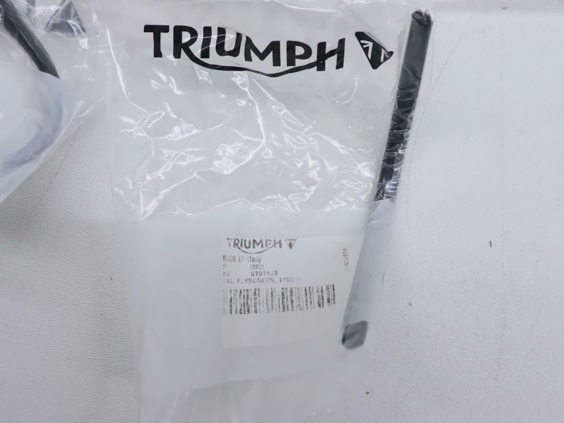OPEN BOX - OEM Triumph Rear Seat Cowl Crystal WHITE- Street Triple - A9708386-NW