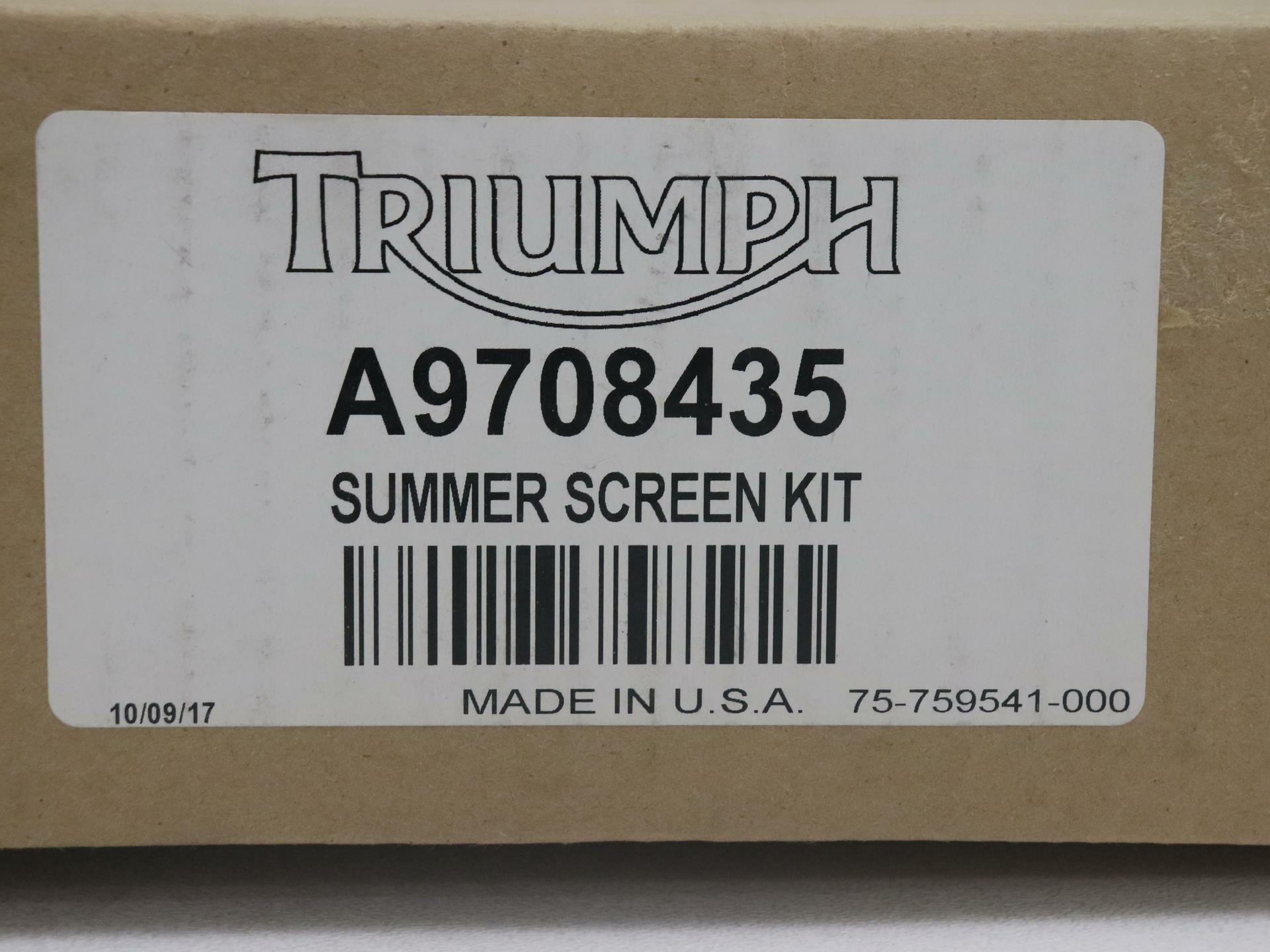 OPEN BOX - OEM Triumph Summer Screen Windshield - 2020 Tiger 1200 XRT - A9708435