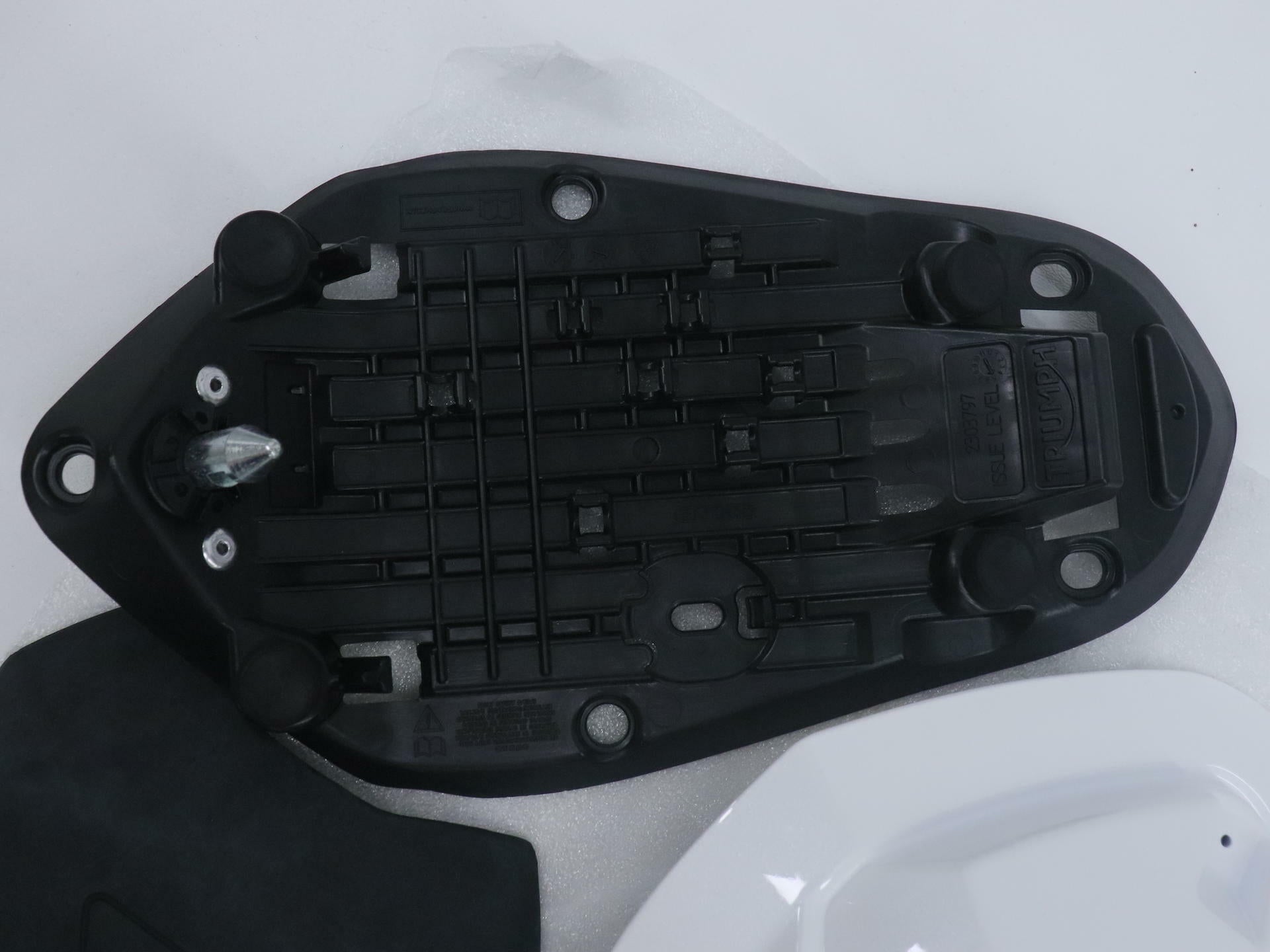 OPEN BOX - OEM Triumph Rear Seat Cowl Crystal WHITE- Street Triple - A9708386-NW