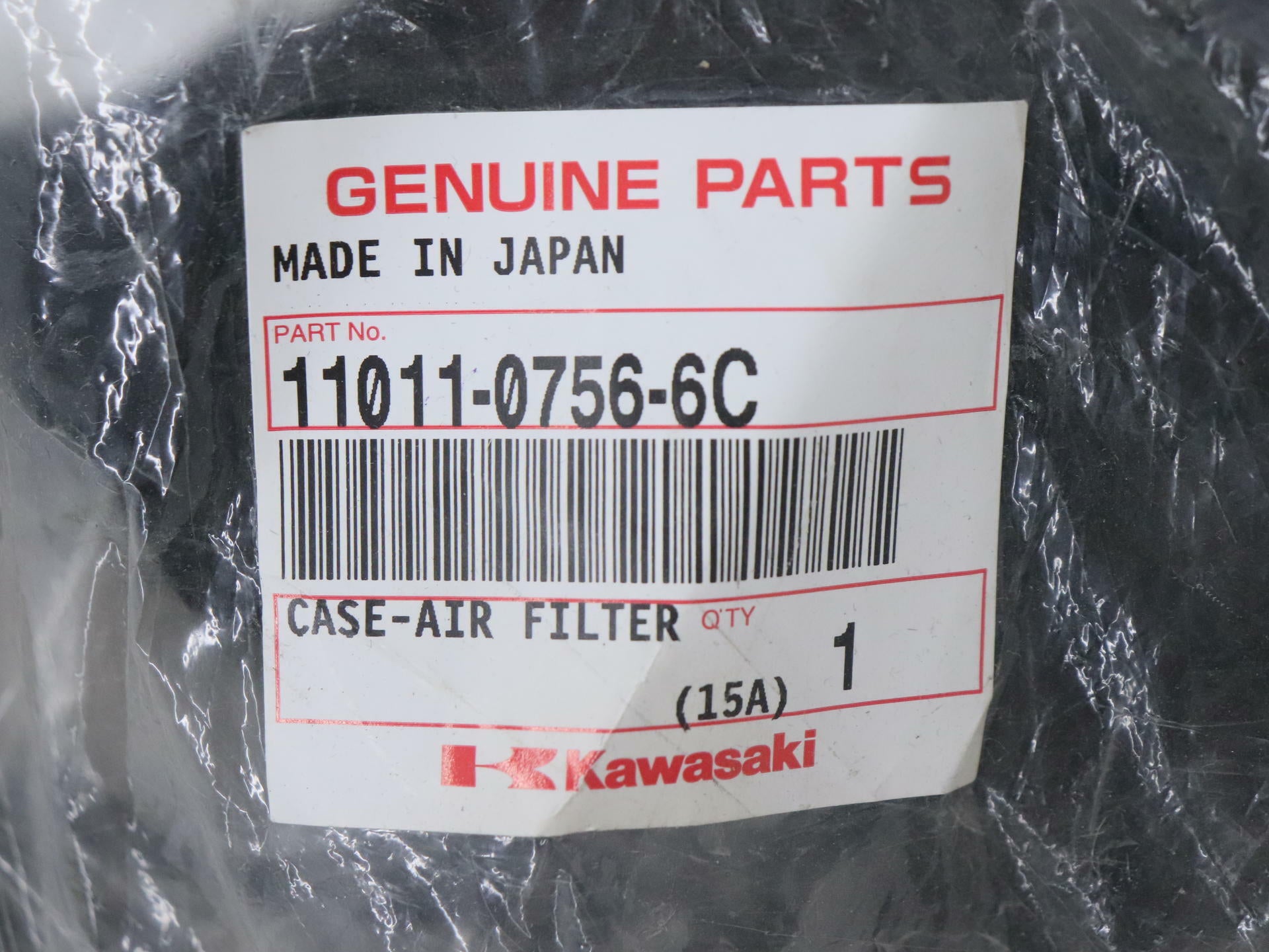 OEM Kawasaki Air Box Filter Case - 13-16 KX250F - 11011-0756-6C - Open Box