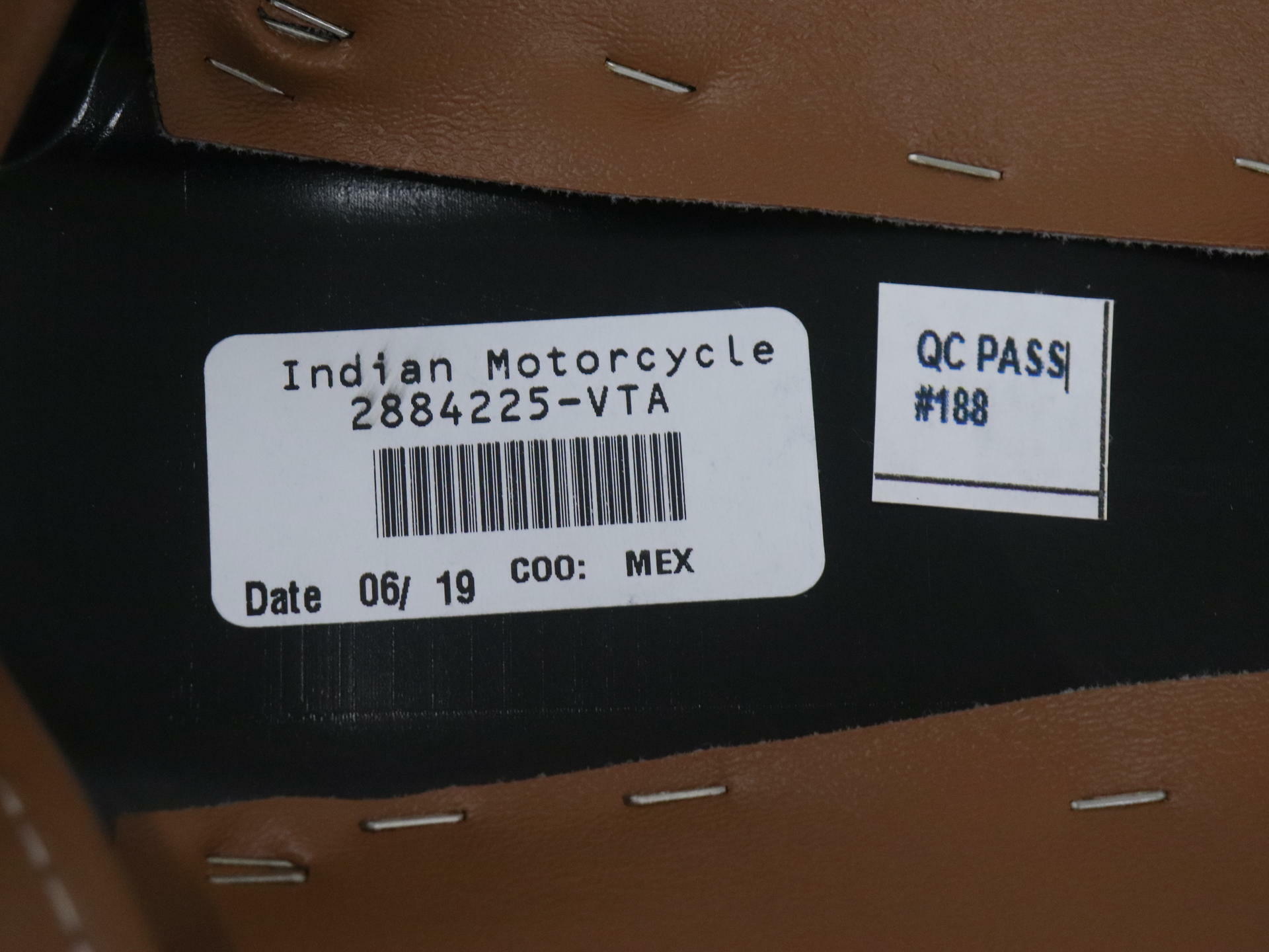 OPEN BOX - OEM Indian Sport Seat All-Weather TAN - 15-21 Scout - 2884225-VTA