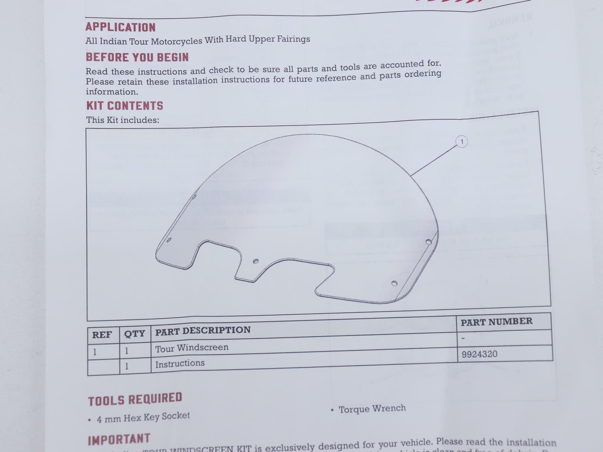 OPEN BOX - OEM Indian Windshield 16in Mid Tinted - 20-25 Challenger - 2883708-02