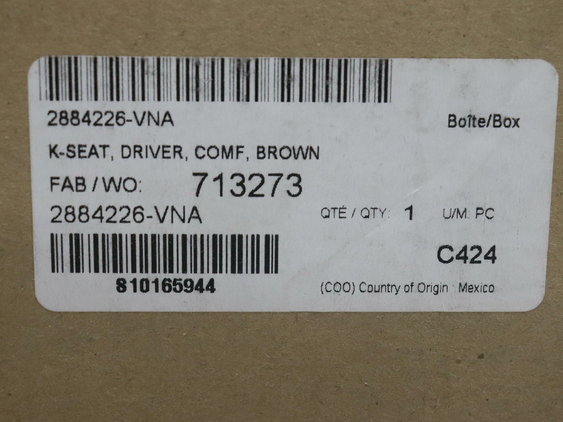 OPEN BOX - OEM Indian Comfort+ Solo Seat Leather BROWN - Scout - 2884226-VNA