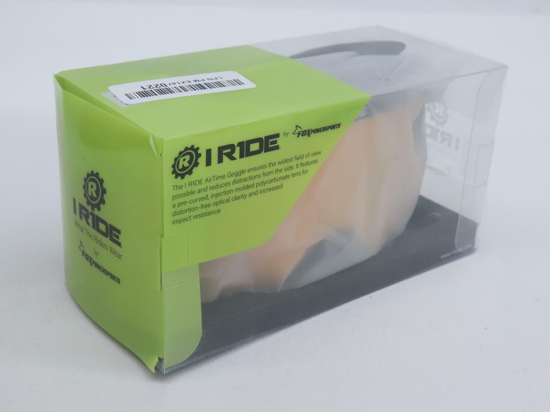 OPEN BOX - I-RIDE Goggle BLACK Frame w/ ORANGE Pop Lens - IR-AIRTIME