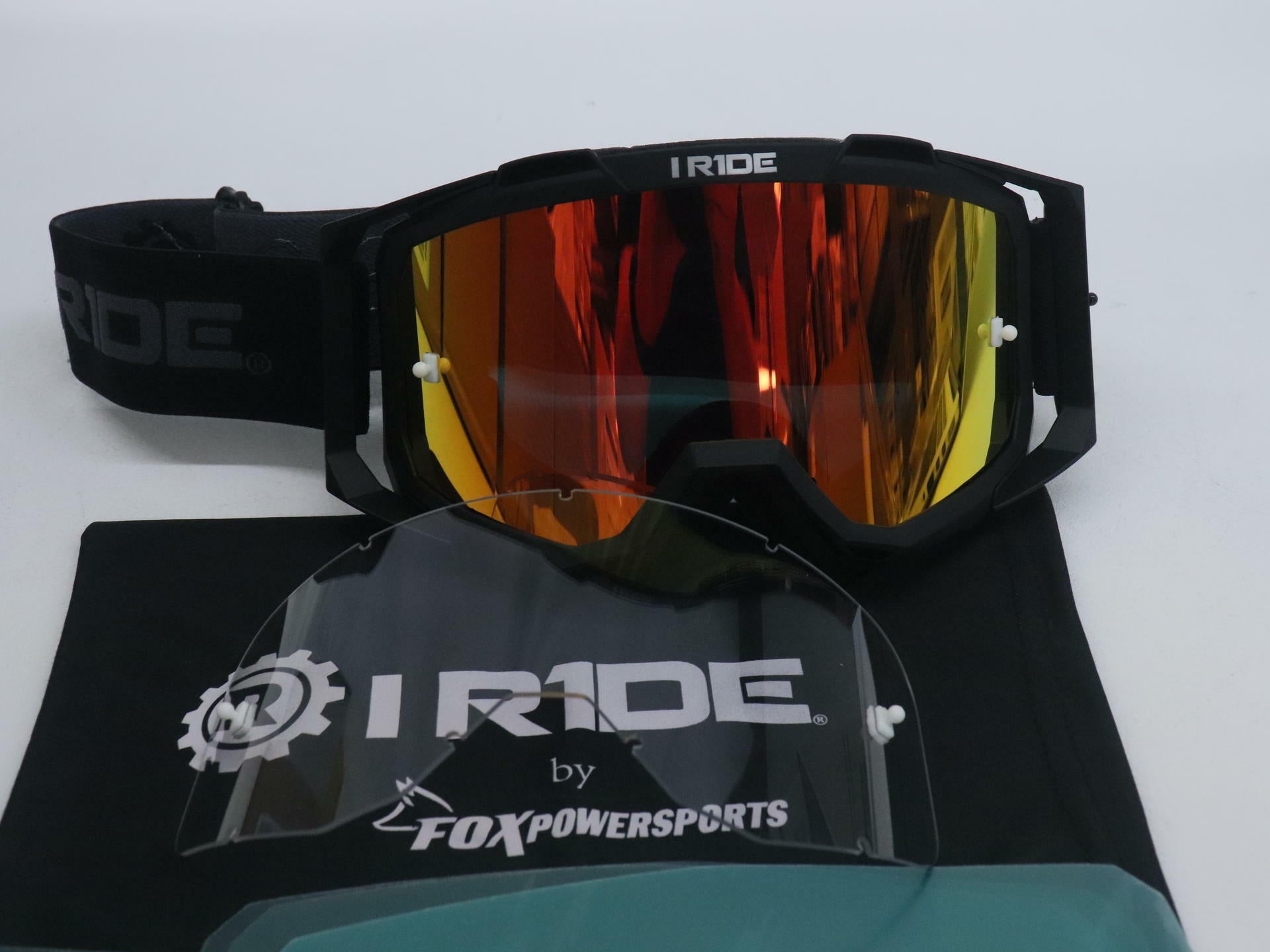 OPEN BOX - I-RIDE Goggle BLACK Frame w/ ORANGE Pop Lens - IR-AIRTIME