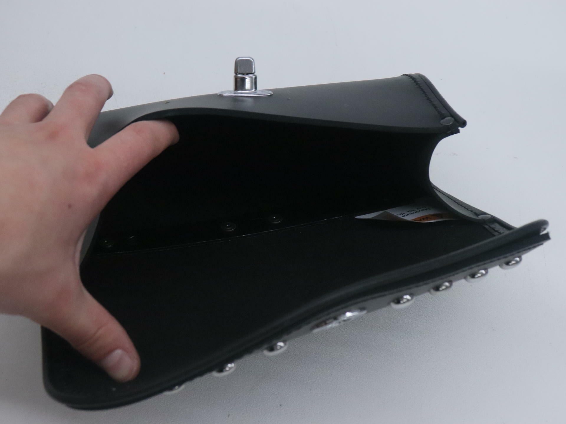 OPEN BOX - OEM Kawasaki Windshield Bag Studded - Vulcan 900 1700 - K53000-271