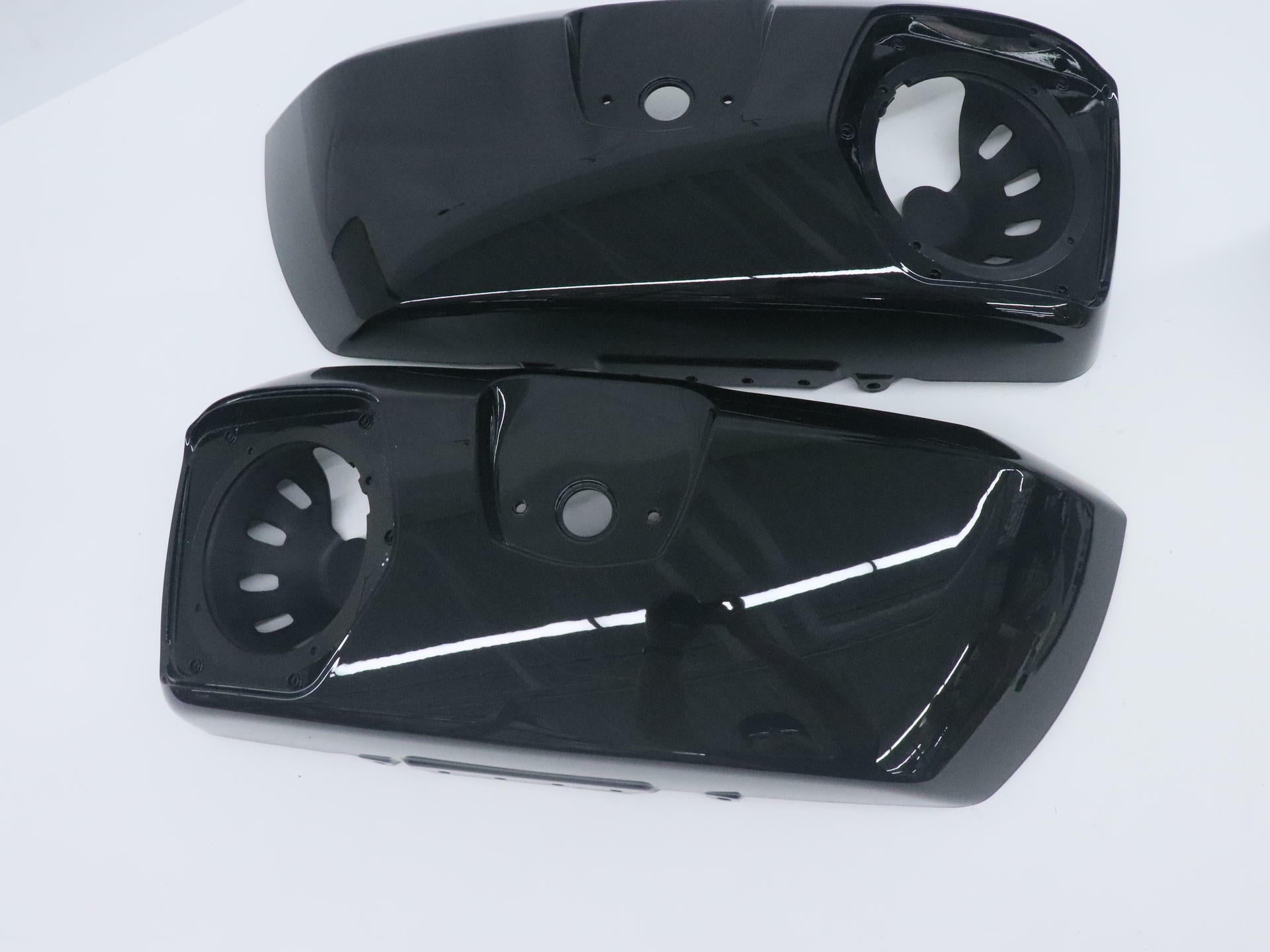 OEM Indian PowerBand Audio Saddlebag Lid Set BLACK PEARL- 2883666-666 - Open Box