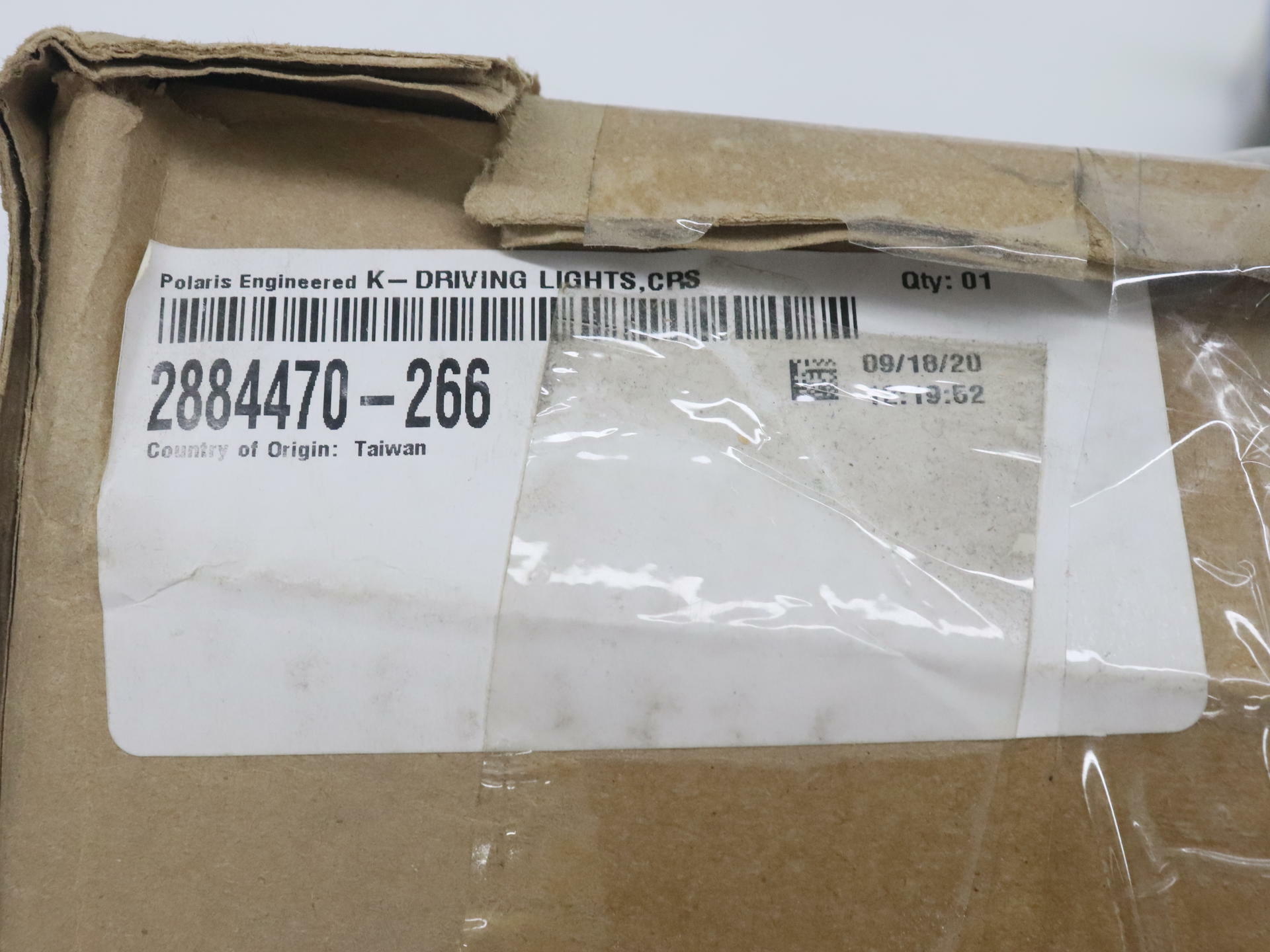Indian Springfield Driving Light Kit Black OEM 2884470-266 - Open Box
