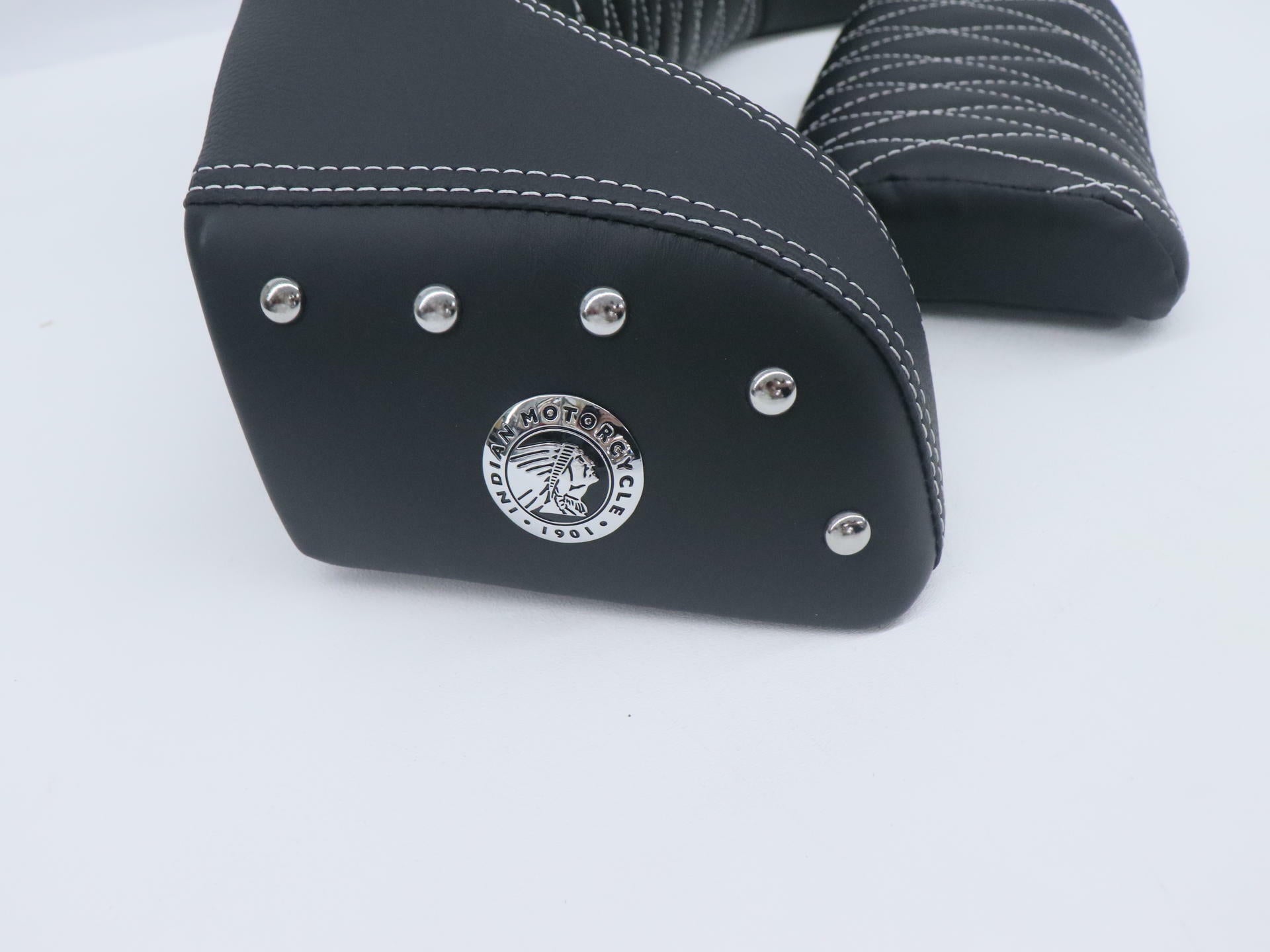 OPEN BOX - OEM Indian Passenger Trunk Backrest Pad - Quilted BLACK - 2880284-02