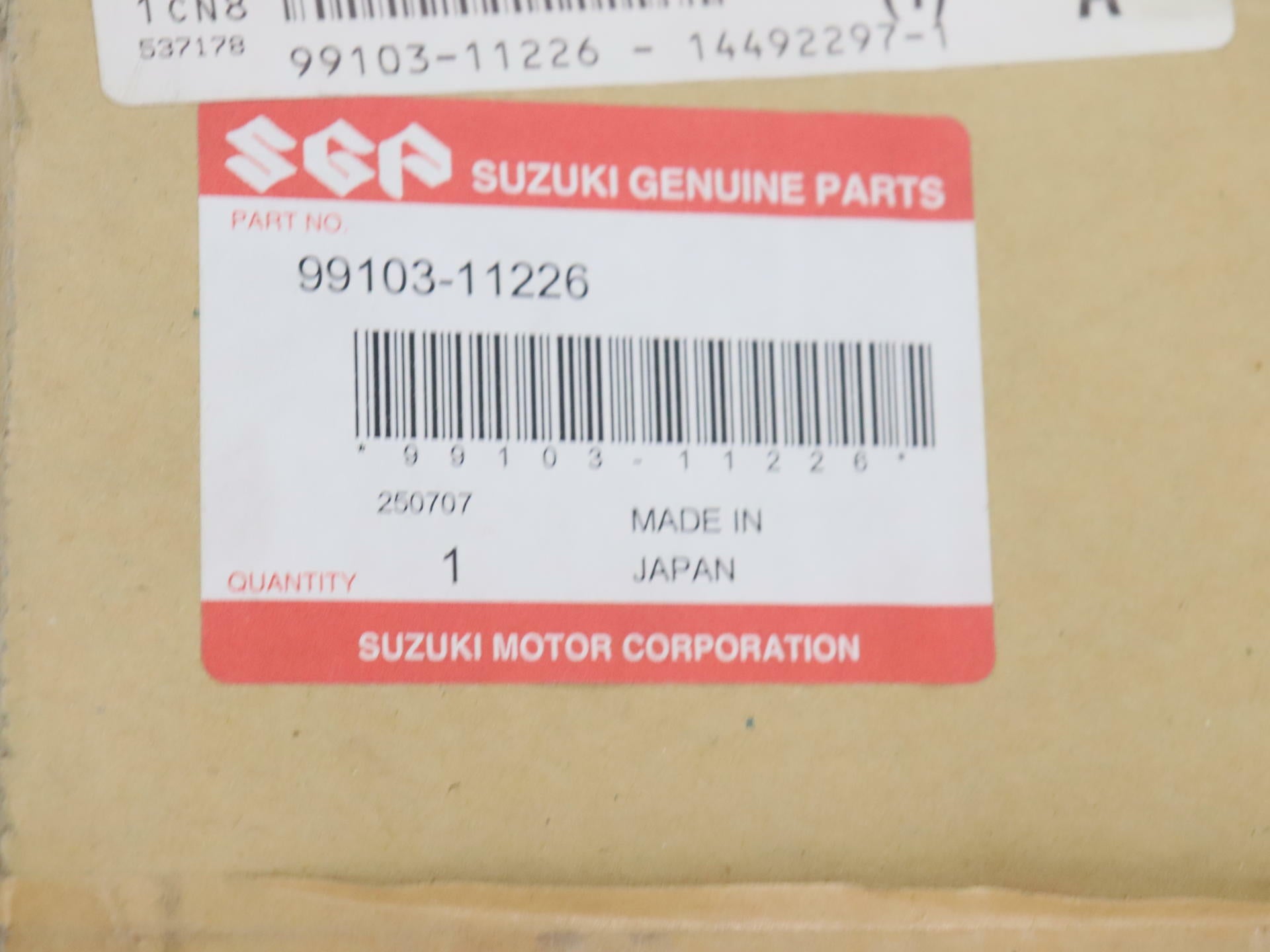 Suzuki GSXR1000 Generator Rotor Flywheel Bolt Gasket OEM 99103-11226 - Open Box