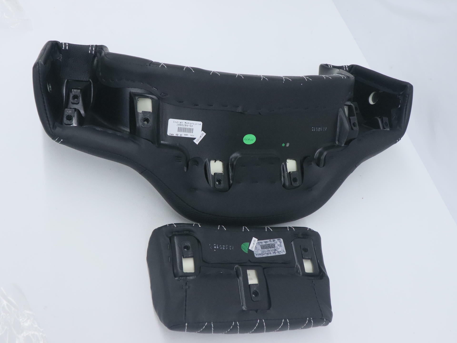 OPEN BOX - OEM Indian Passenger Trunk Backrest Pad - Quilted BLACK - 2880284-02