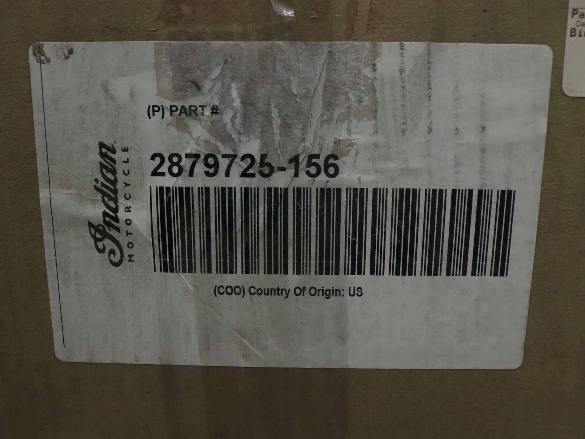 OPEN BOX - OEM Indian 12" Sissy Bar Quick Release Passenger Chrome - 2879725-156