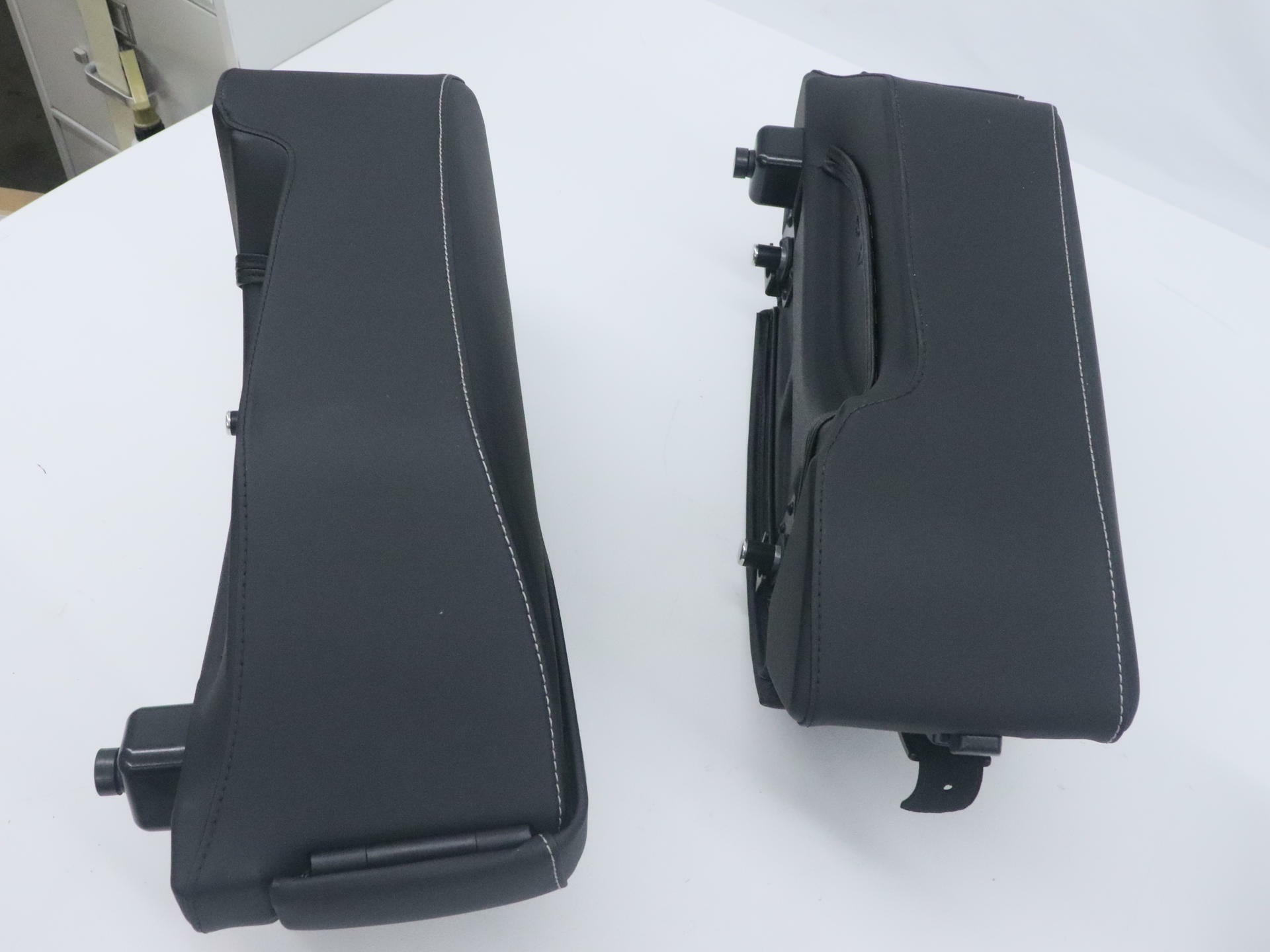 OEM Indian Quick Release Saddlebags Semi Rigid Set BLACK- 2884112-VBA - Open Box