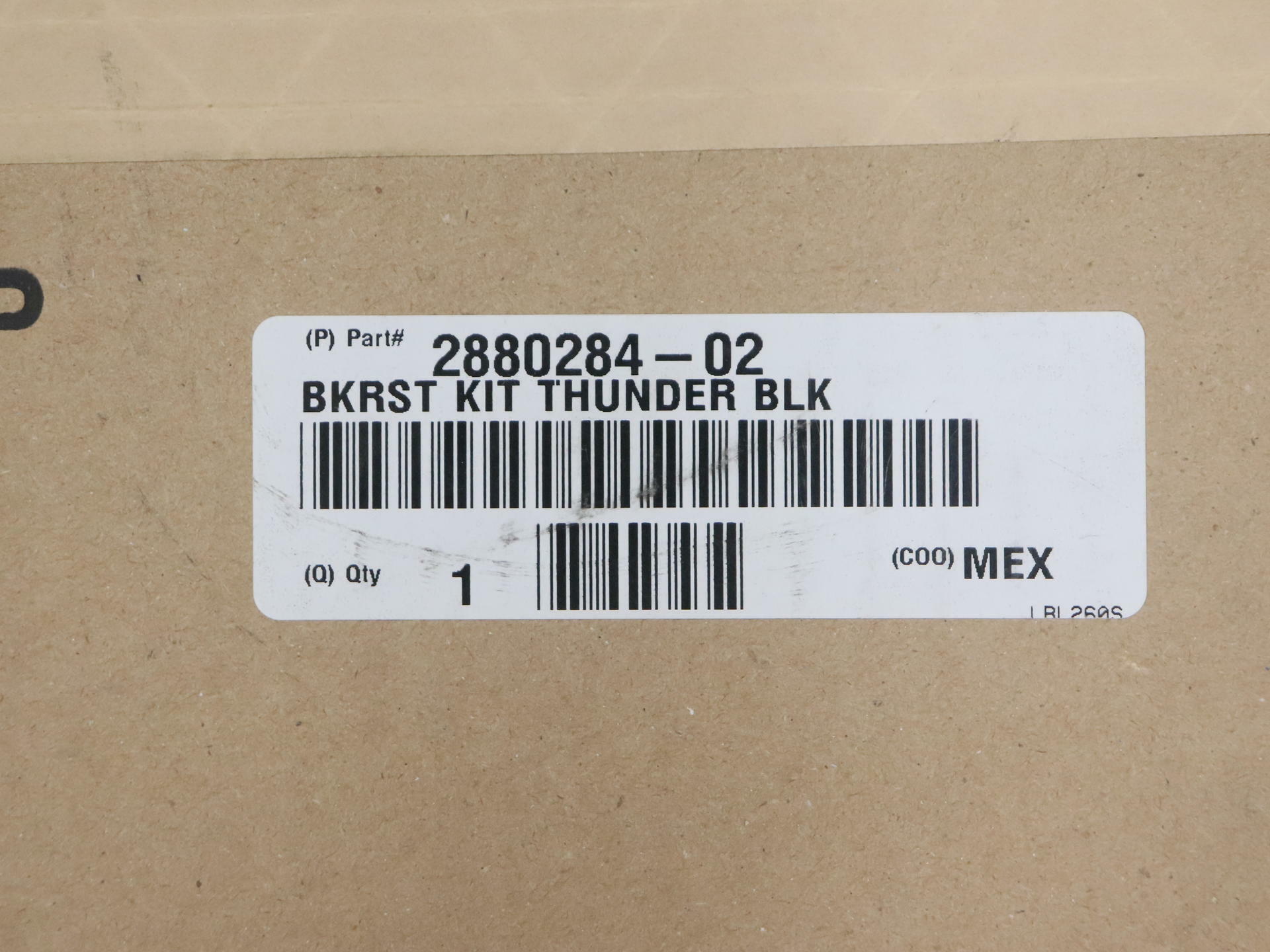 OPEN BOX - OEM Indian Passenger Trunk Backrest Pad - Quilted BLACK - 2880284-02