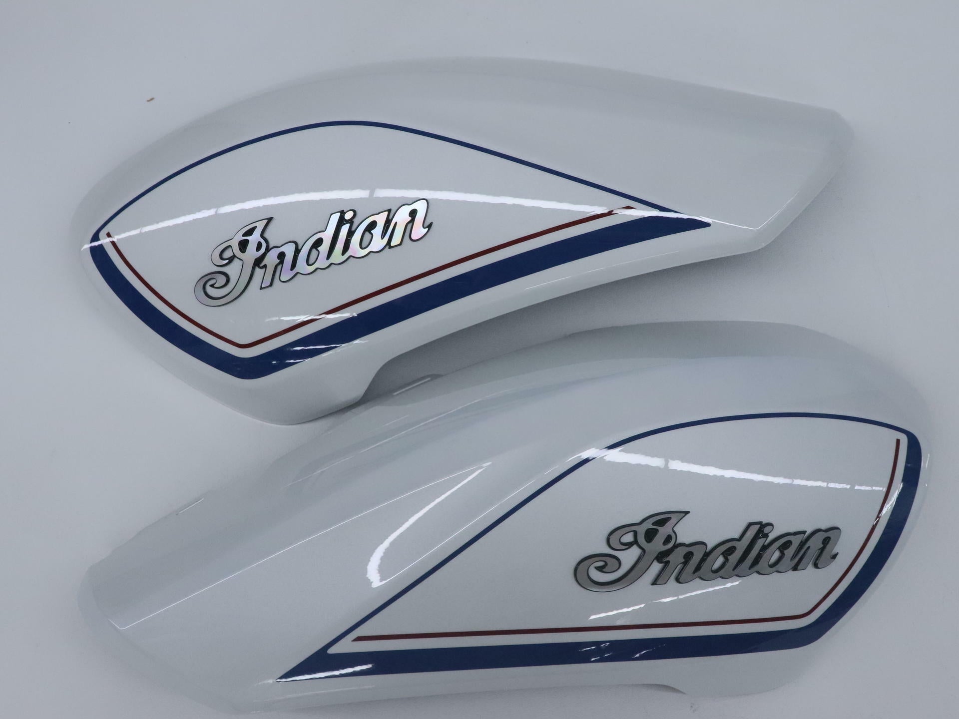 Indian FTR1200 Tank Cover Gloss Pearl White 19-24 OEM 2884143-1807 - Open Box