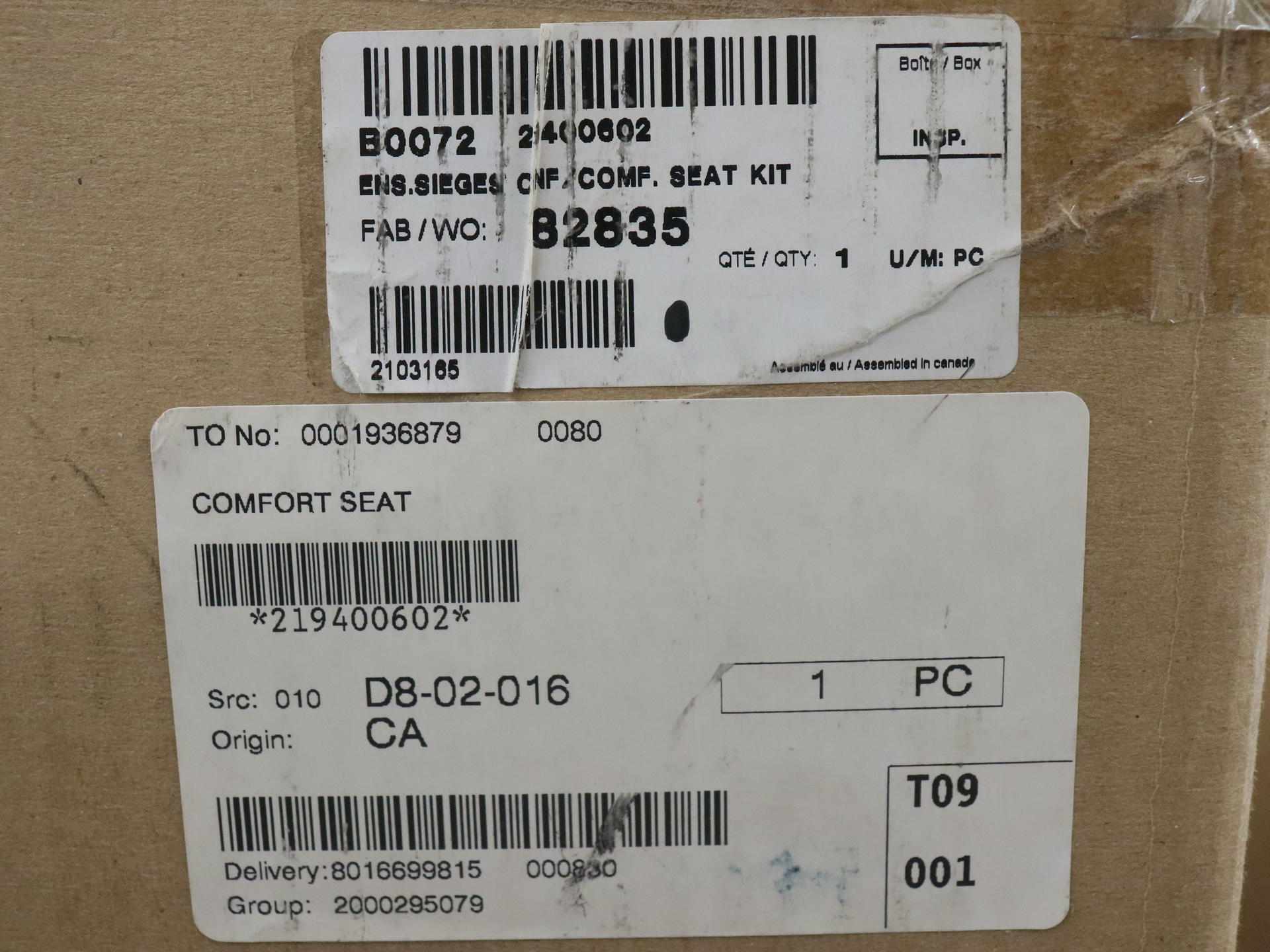 OEM Can-Am Vinyl Seat Coast-To-Coast - 15-19 Spyder F3 - 219400602 - Open Box
