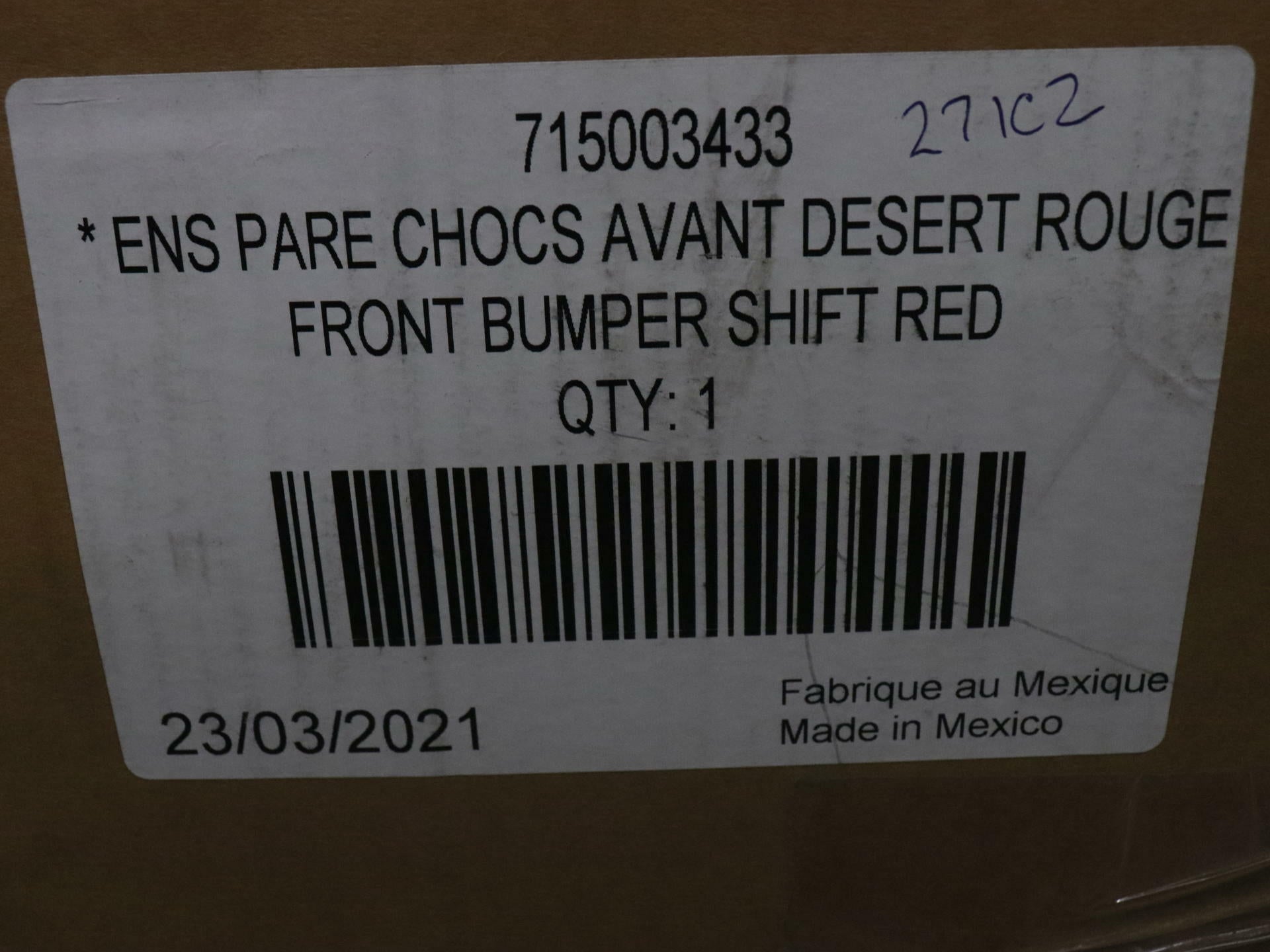 OPEN BOX - OEM Can-Am Front Pre-Runner Bumper RED - Maverick X3 MAX - 715003433