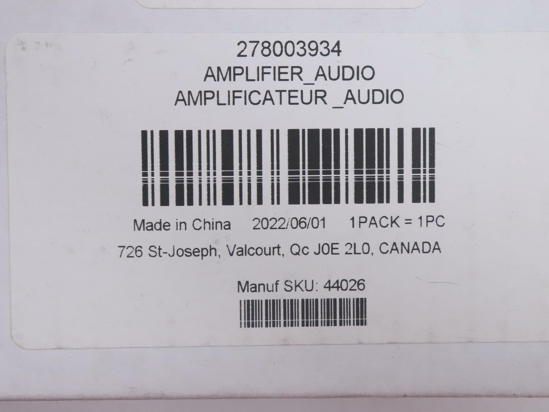 OEM Sea-Doo JL Audio 4-Channel Marine Amplifier IPX7 278003934 - Open Box