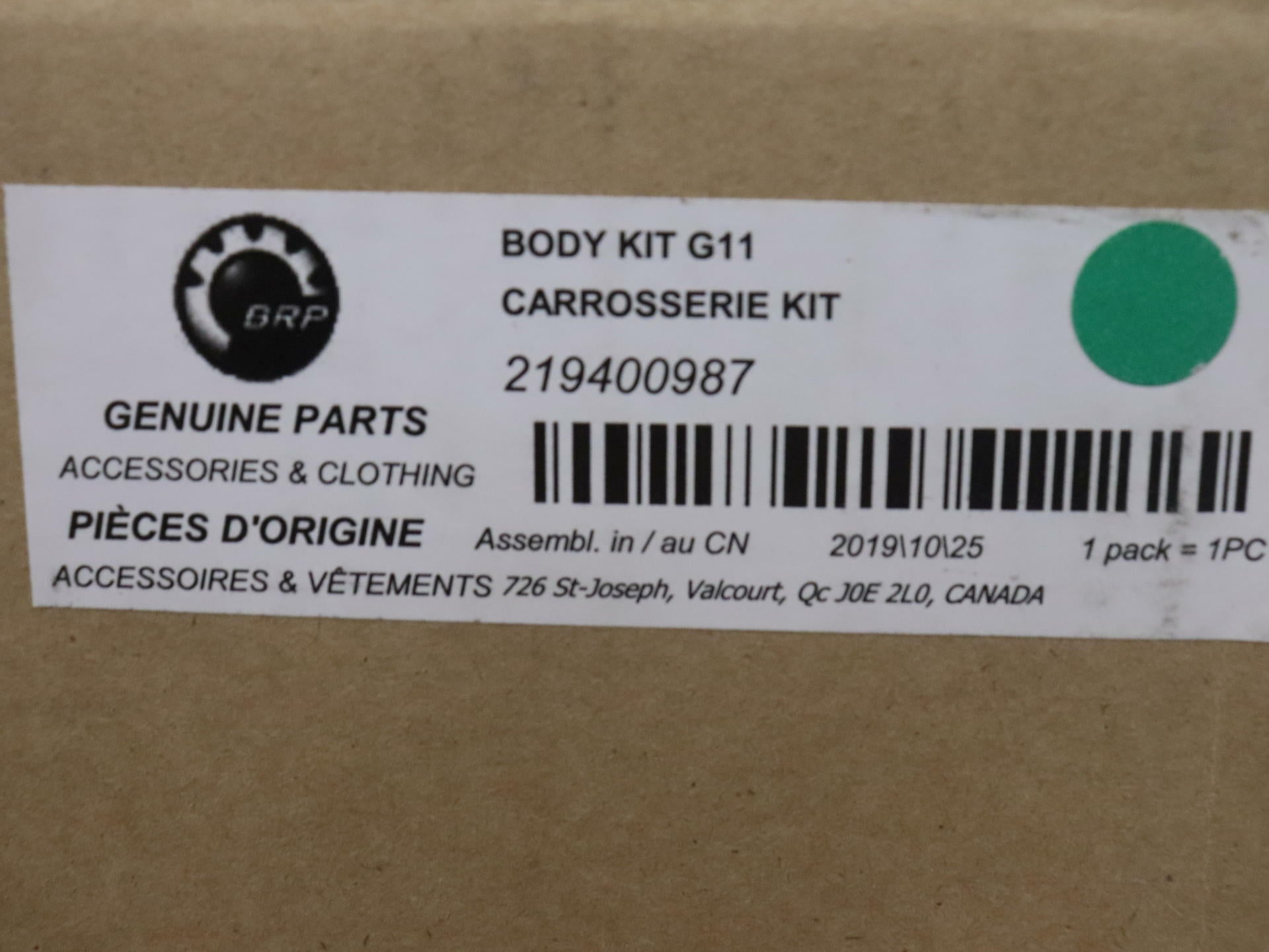 Can-Am Ryker OEM Body Panel Kit Liquid Gold 219400987 - Open Box