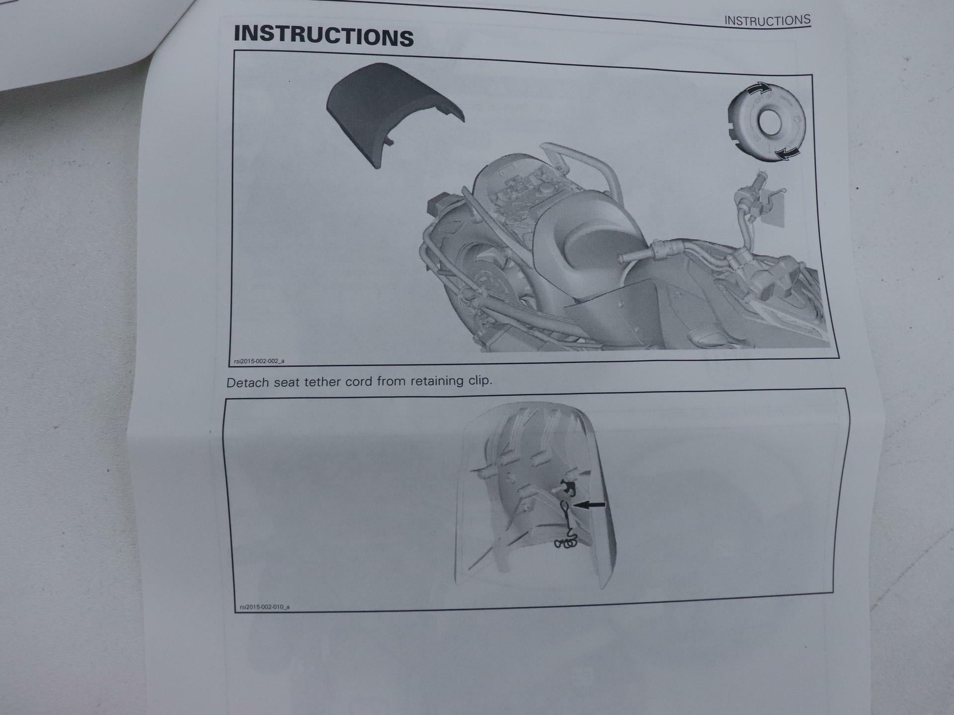 OPEN BOX - OEM Can-Am Vinyl Seat Coast-To-Coast - 15-19 Spyder F3 - 219400602