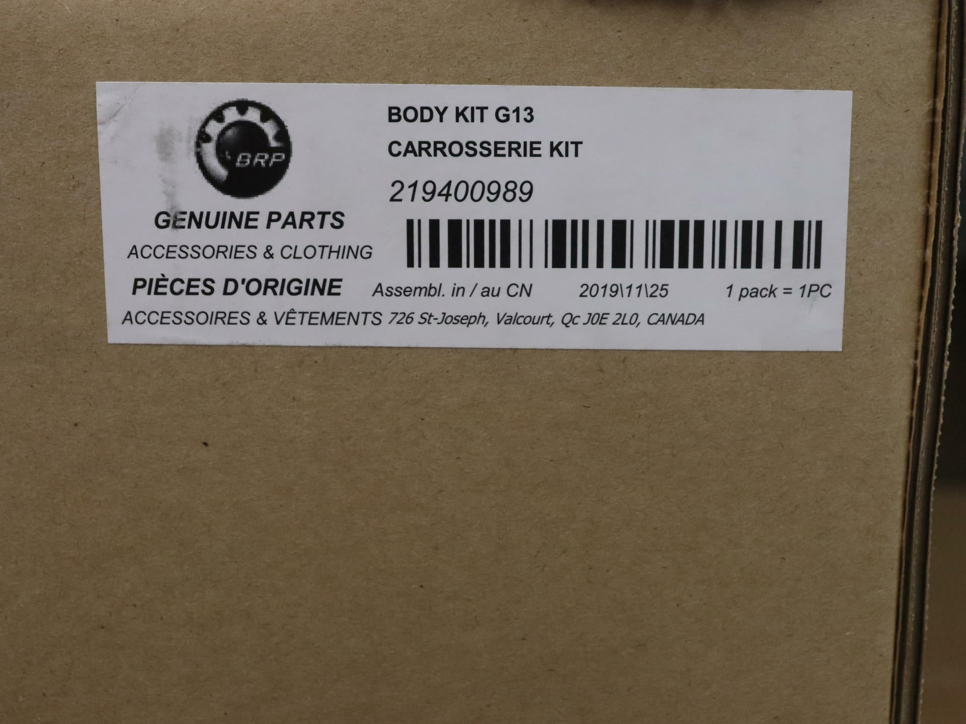 Can-Am Ryker Galactic Blue OEM Body Panel Kit 219400989 - Open Box