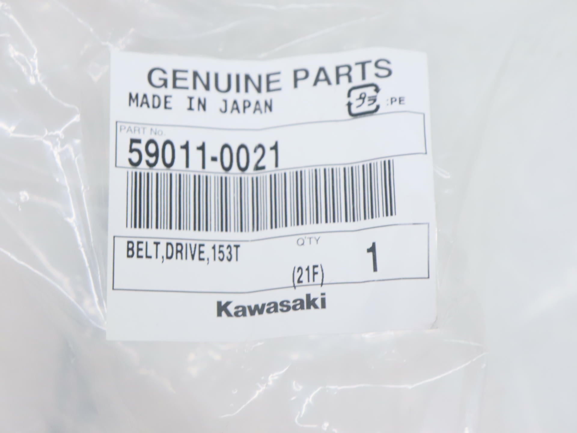 OEM Kawasaki Vulcan 900 Classic Custom Drive Belt 153T 59011-0021 - Open Box